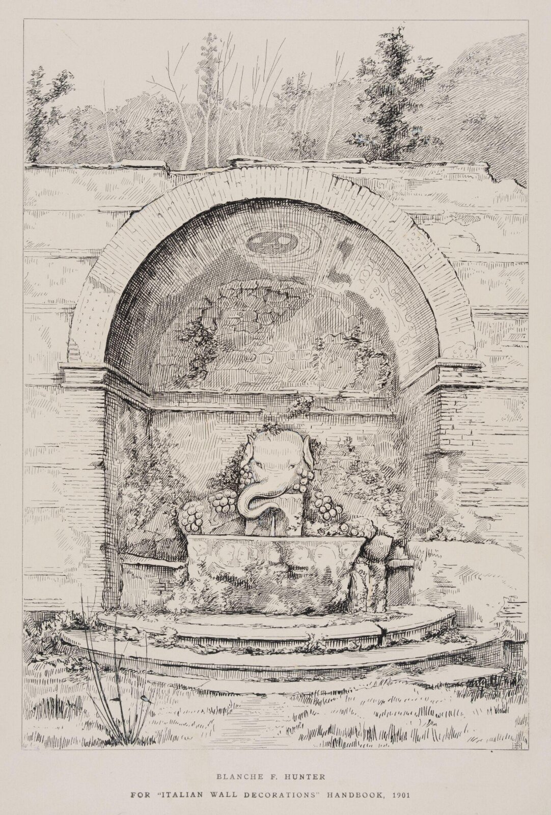 Drawing, Blanche F. Hunter, 1901