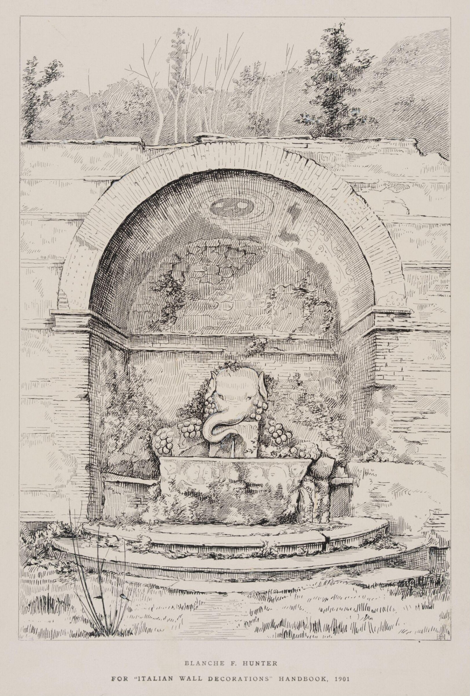 Drawing, Blanche F. Hunter, 1901