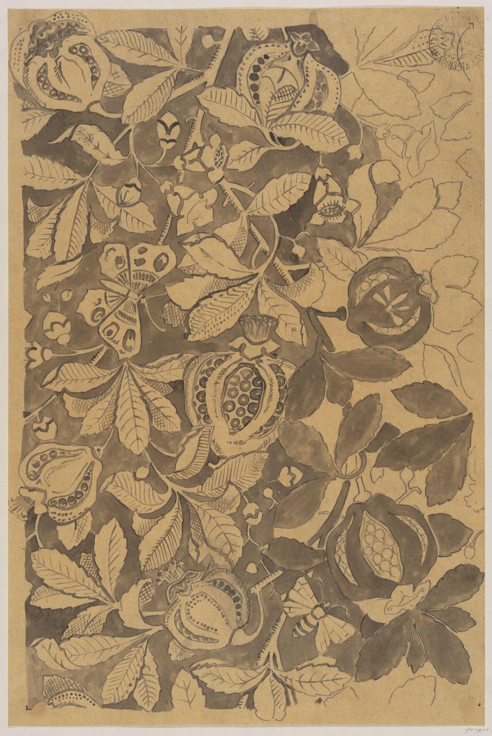 Drawing, Bruce James Talbert, circa 1870s