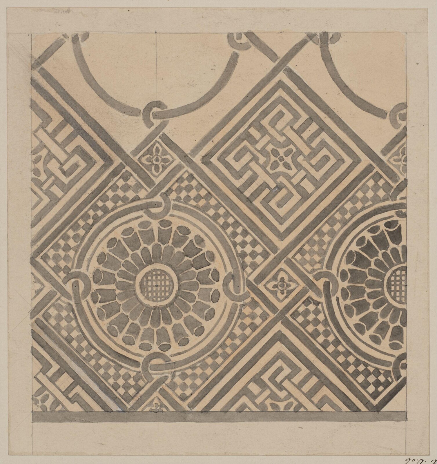 Drawing, Bruce James Talbert, circa 1870s