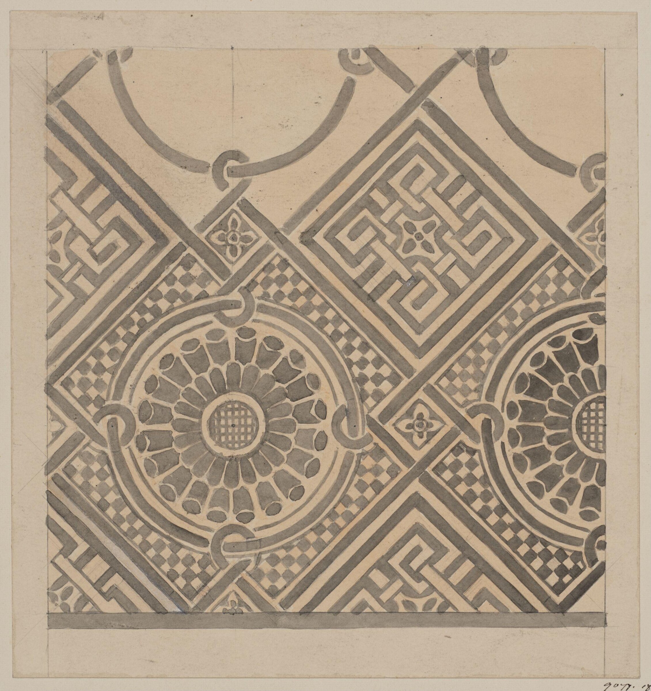 Drawing, Bruce James Talbert, circa 1870s