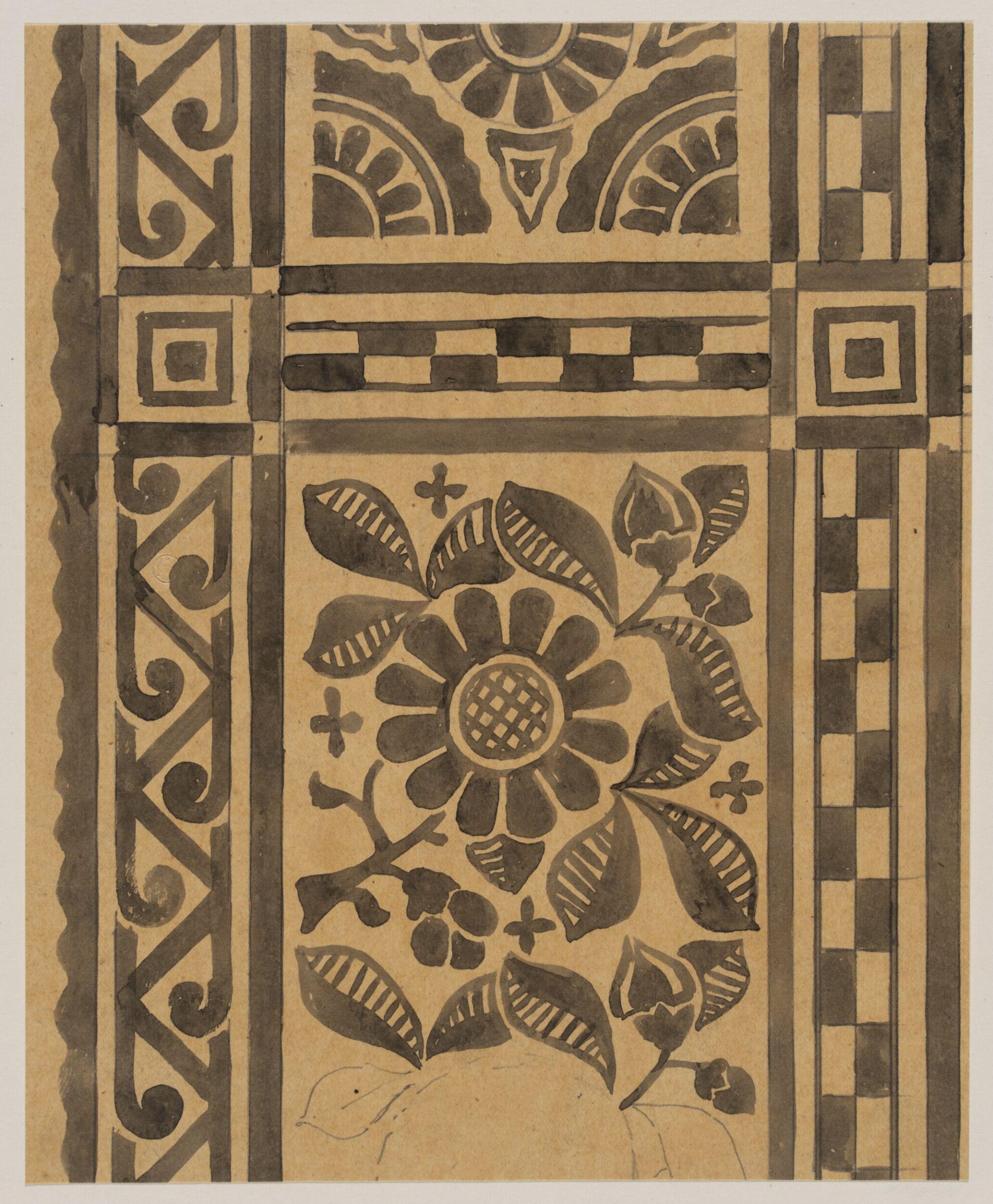 Drawing, Bruce James Talbert, circa 1870s