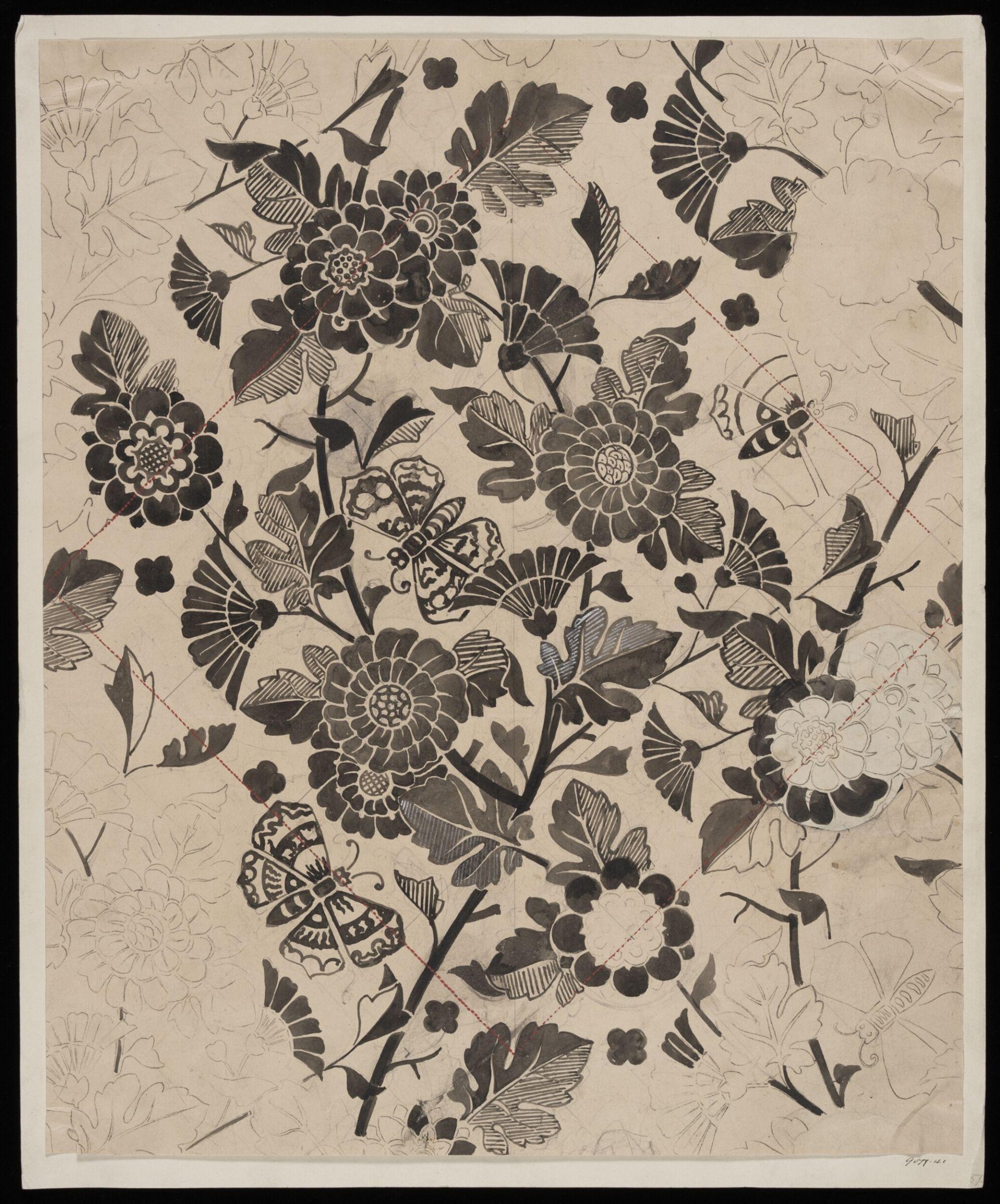Drawing, Bruce James Talbert, circa 1870s