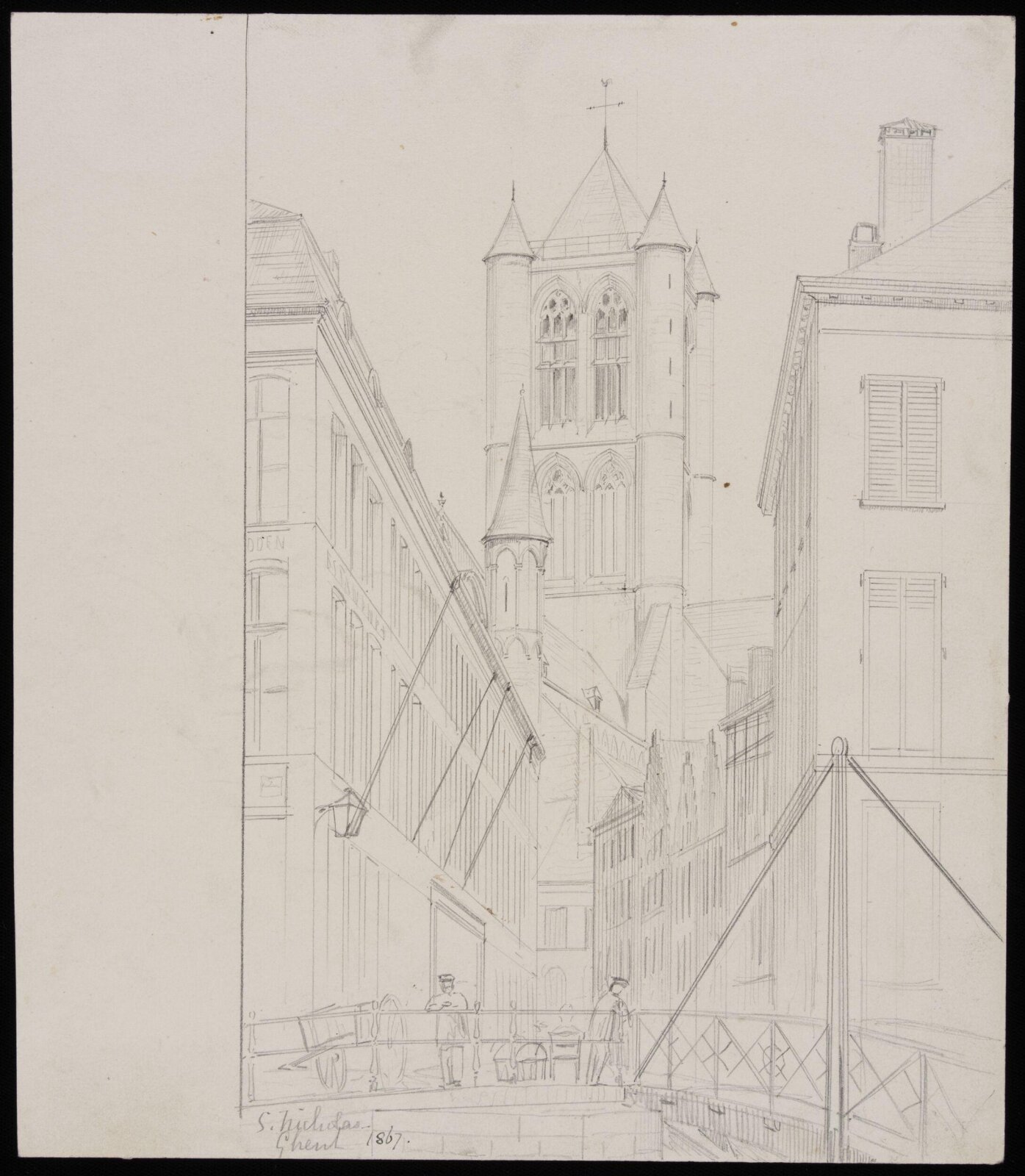 Drawing, Somers Clarke, 1867