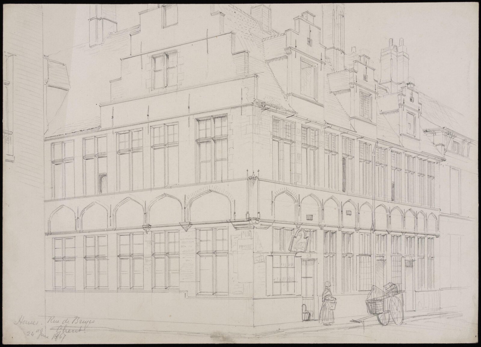 Drawing, Somers Clarke, 24/06/1867