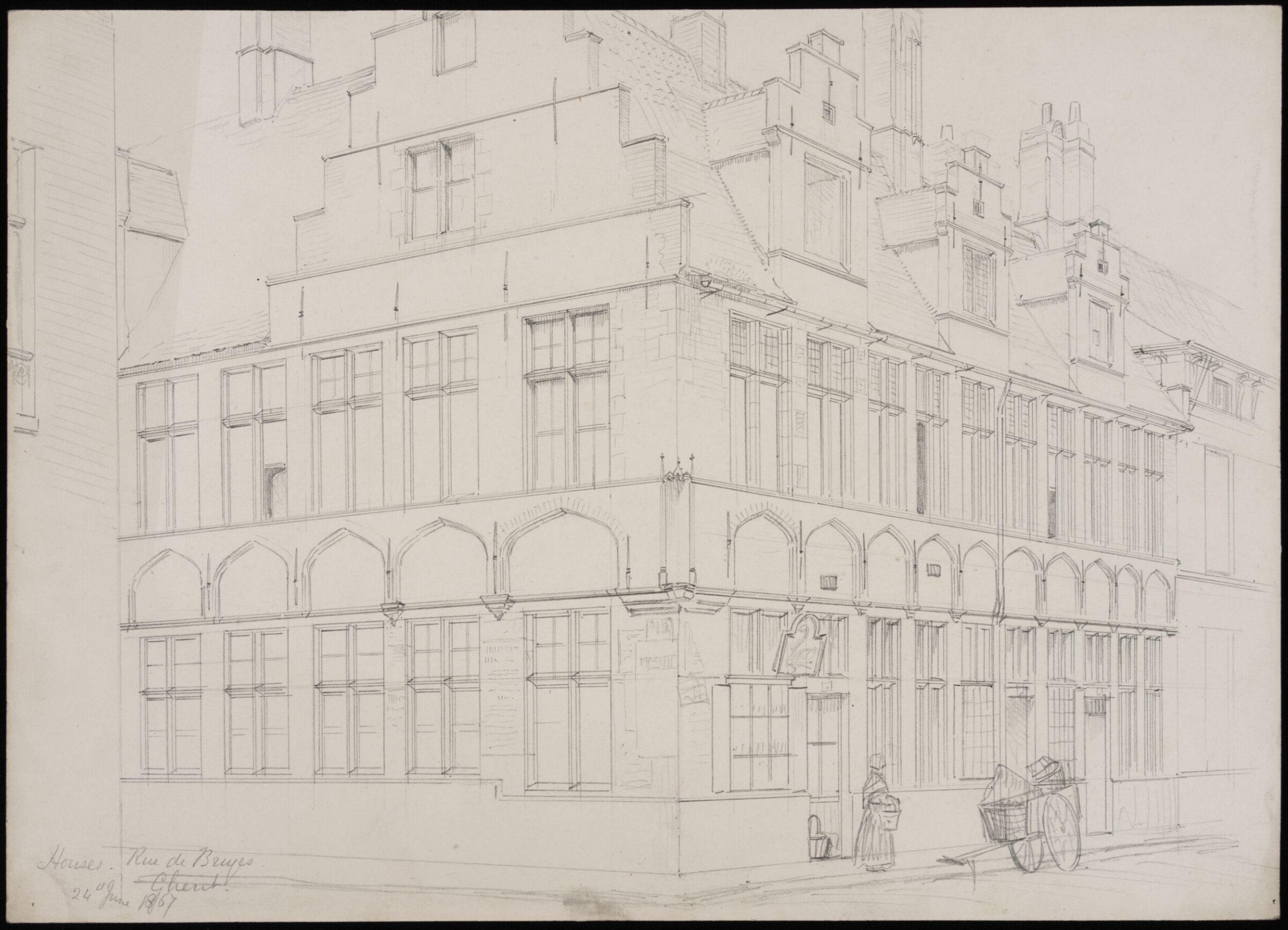 Drawing, Somers Clarke, 24/06/1867