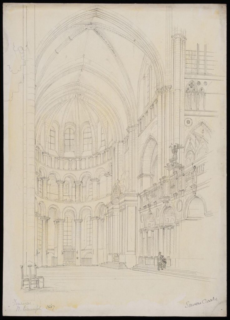 Interior of N. Transept, Tournai Cathedral top image