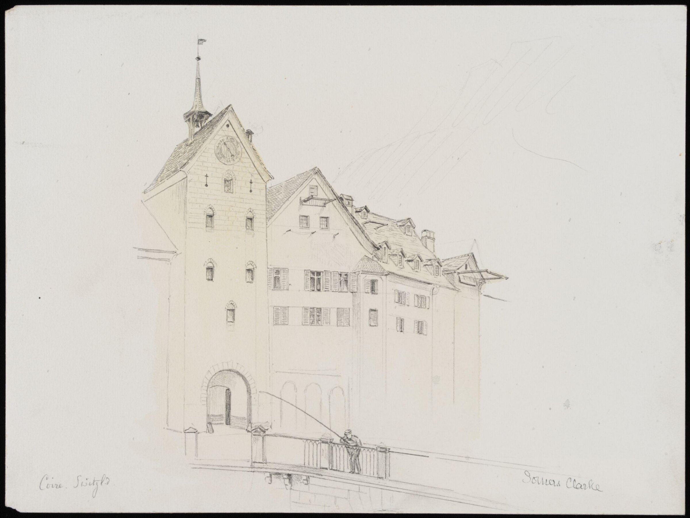 Houses at Coire, Switzerland, Somers Clarke