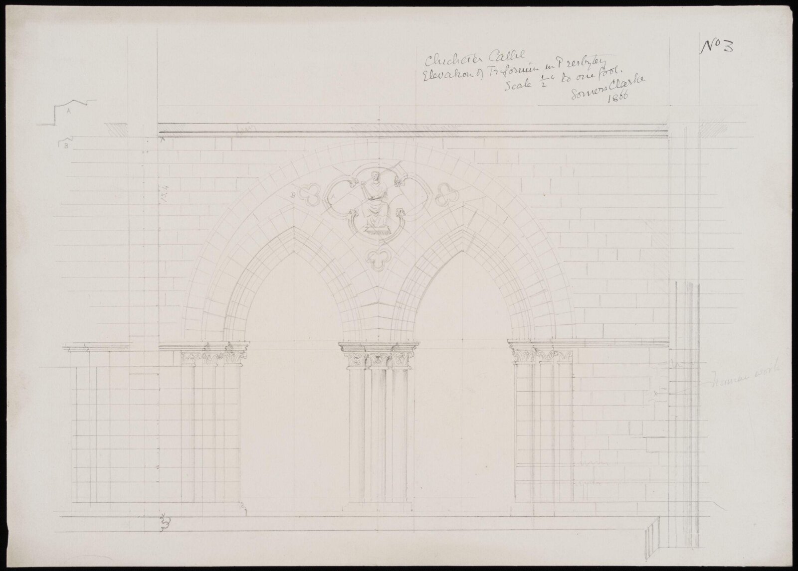 Drawing, Somers Clarke, 1866