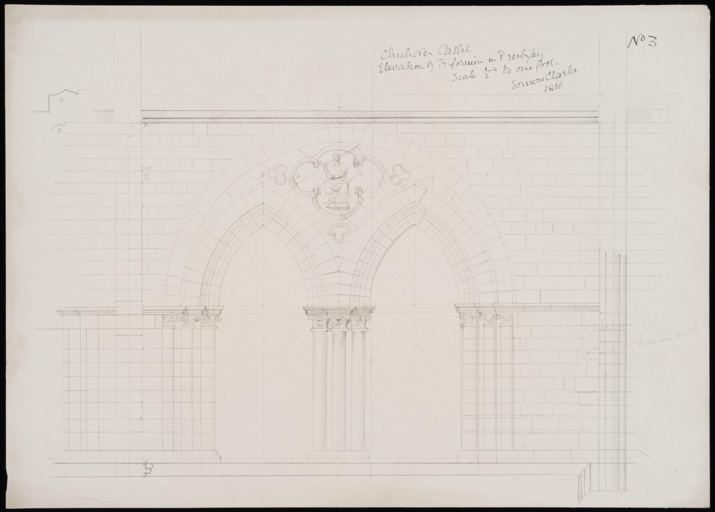 Drawing, Somers Clarke, 1866