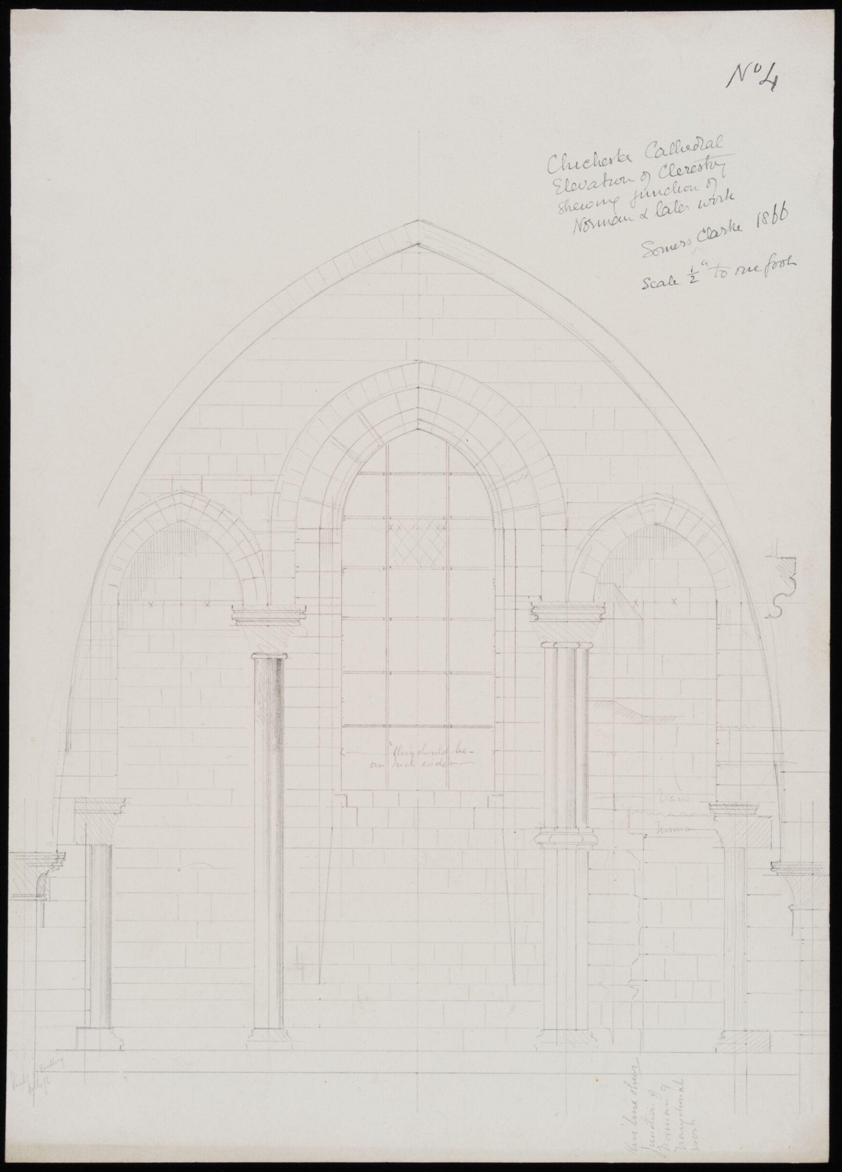 Drawing, Somers Clarke, 1866