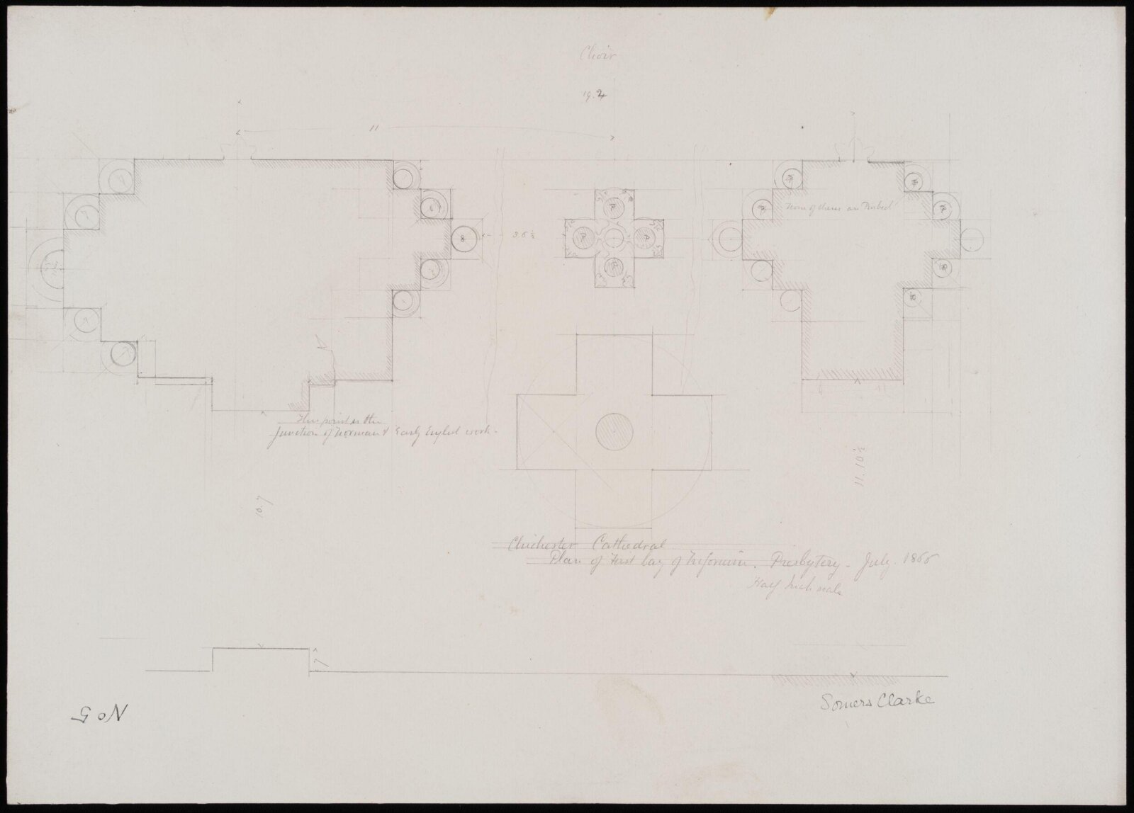 Drawing, Somers Clarke, 1866