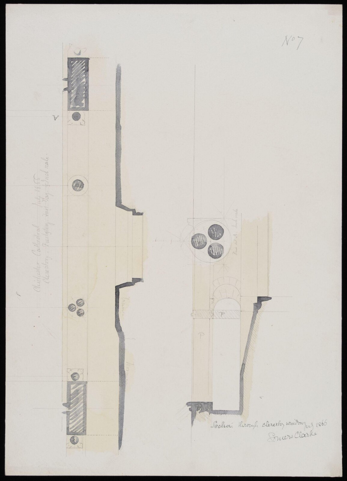 Drawing, Somers Clarke, 1866