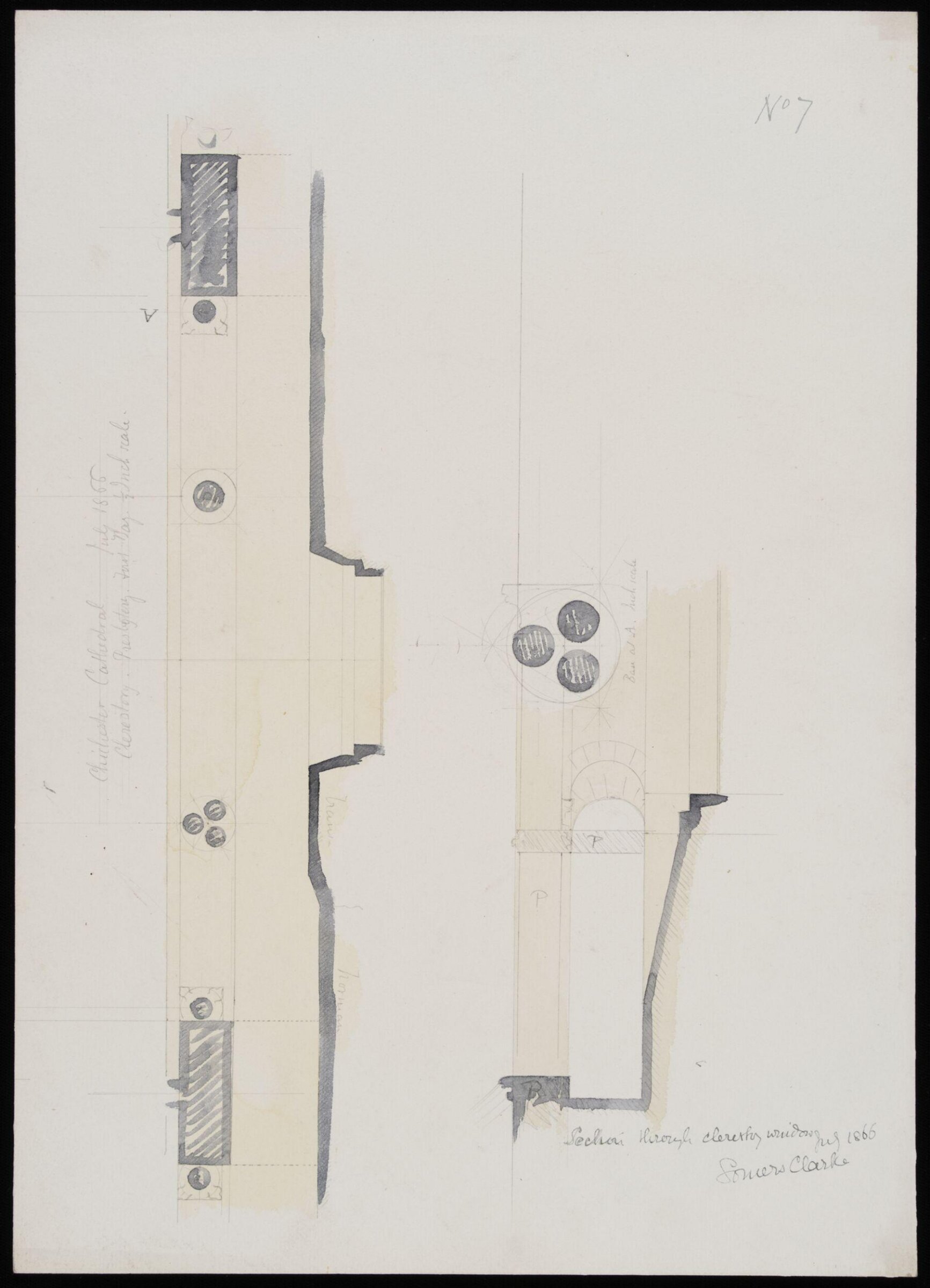 Drawing, Somers Clarke, 1866
