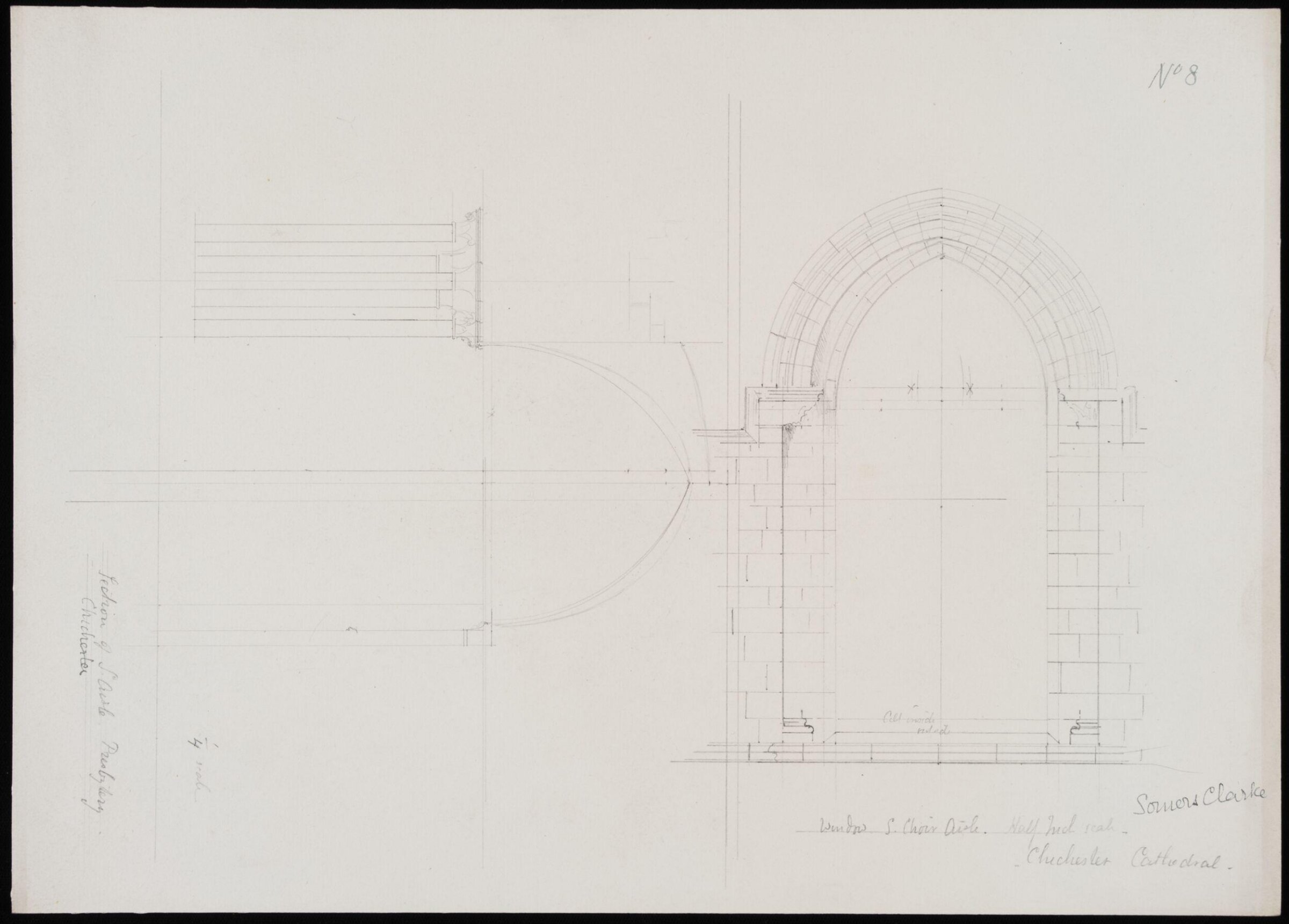 Drawing, Somers Clarke, 1866