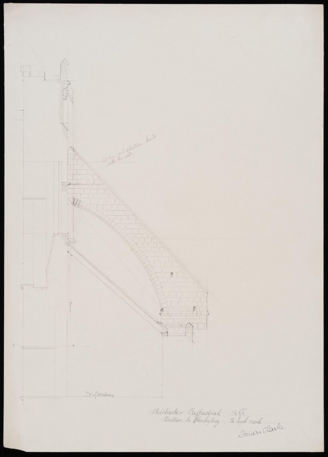 Drawing, Somers Clarke, 1866