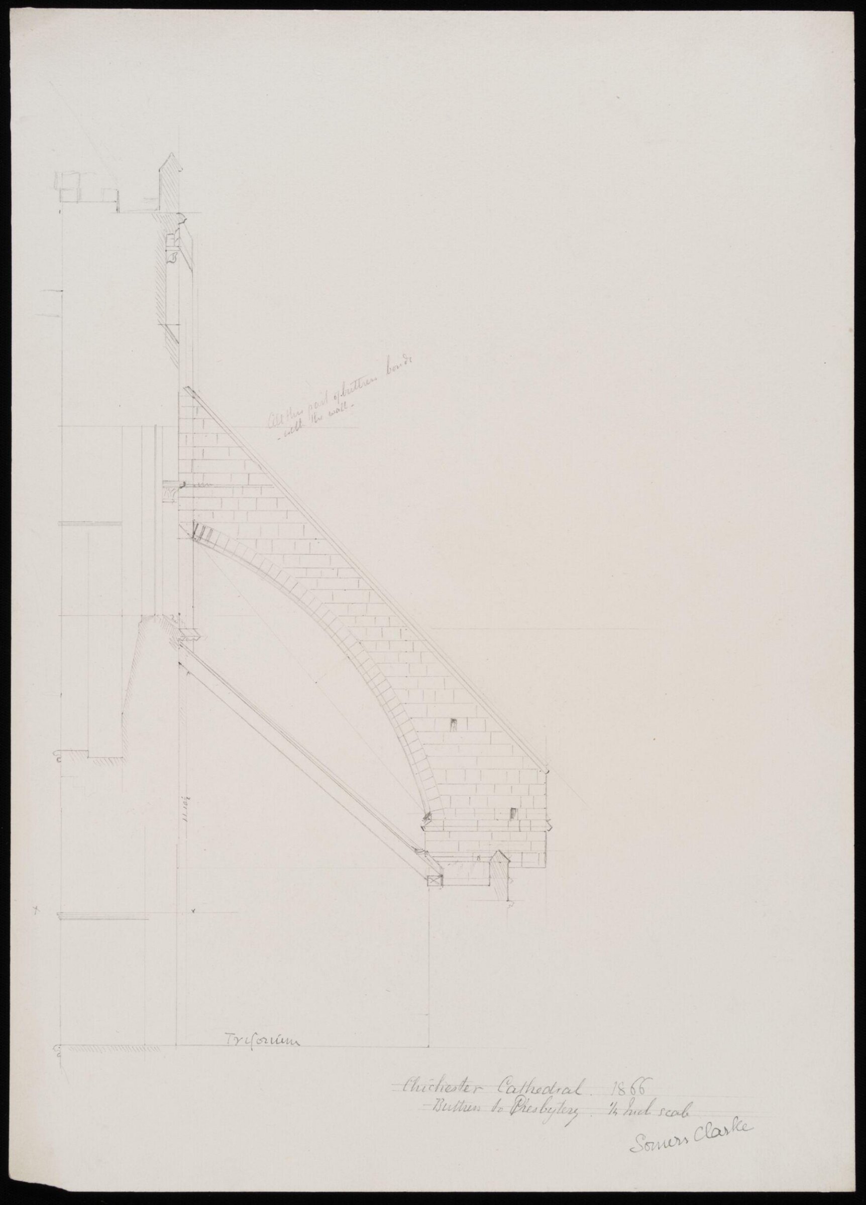 Drawing, Somers Clarke, 1866