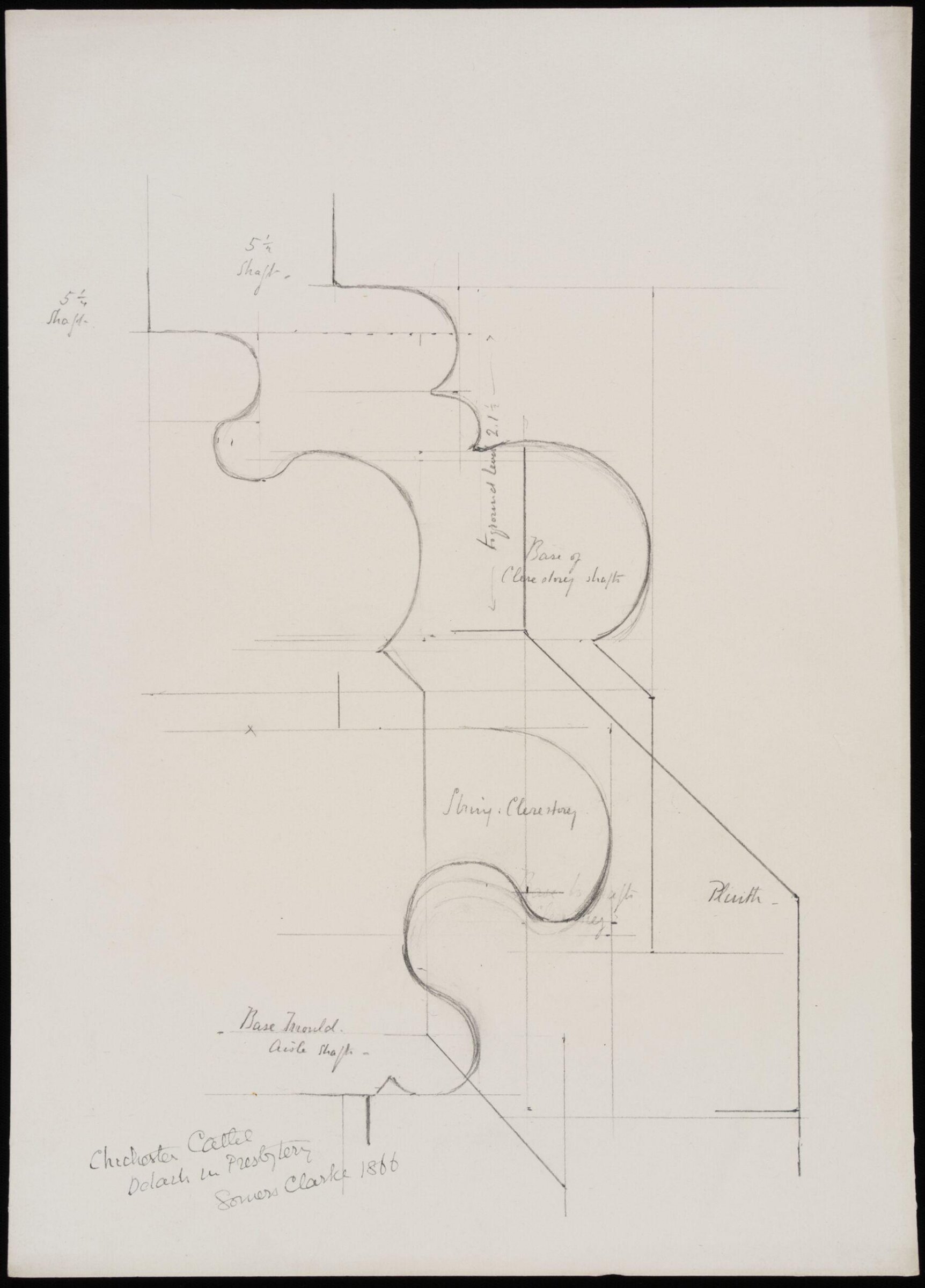 Drawing, Somers Clarke, 1866