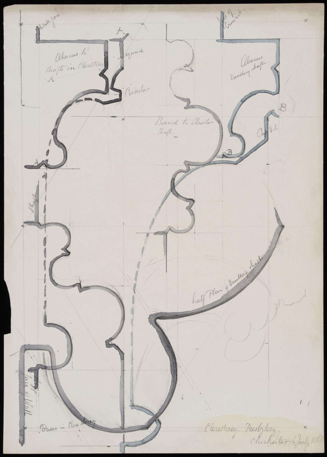 Drawing, Somers Clarke, 1866