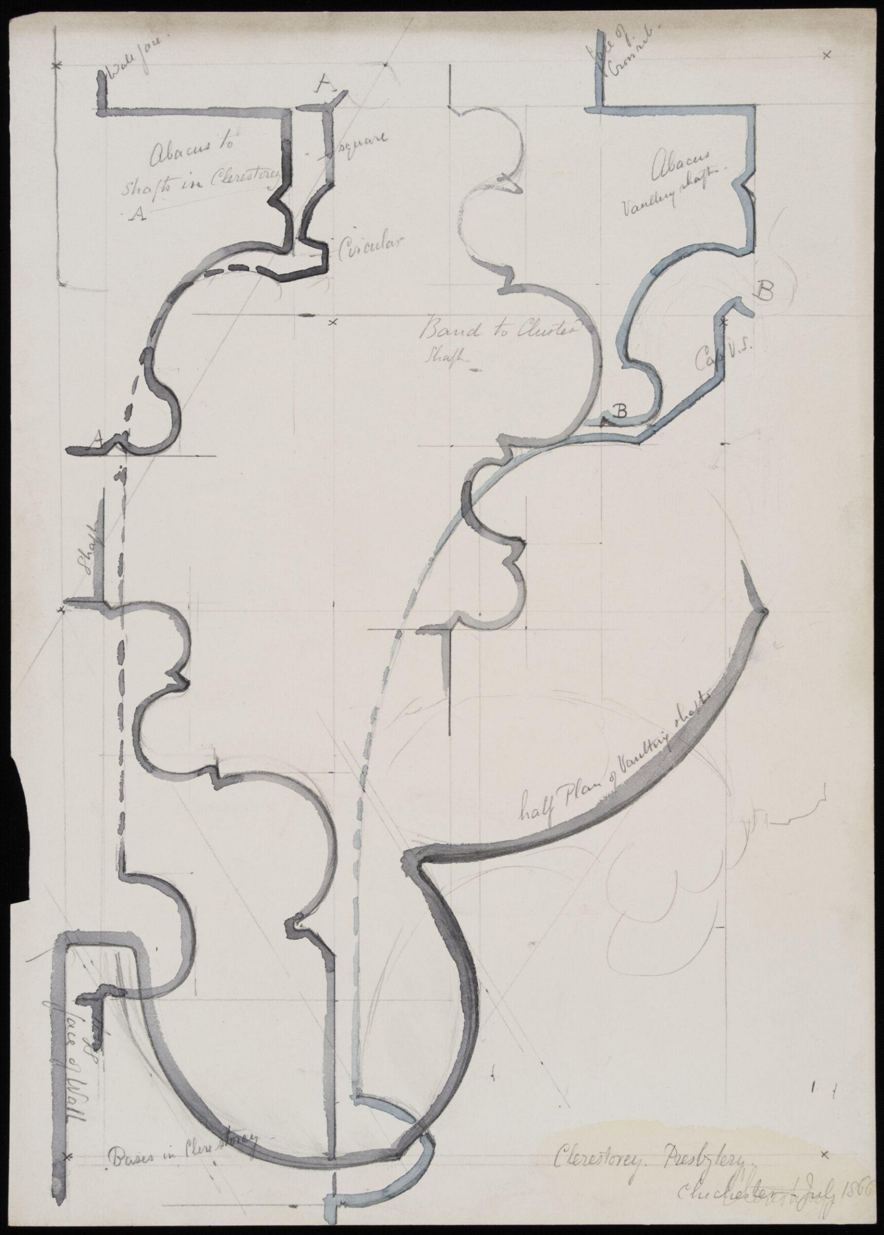 Drawing, Somers Clarke, 1866