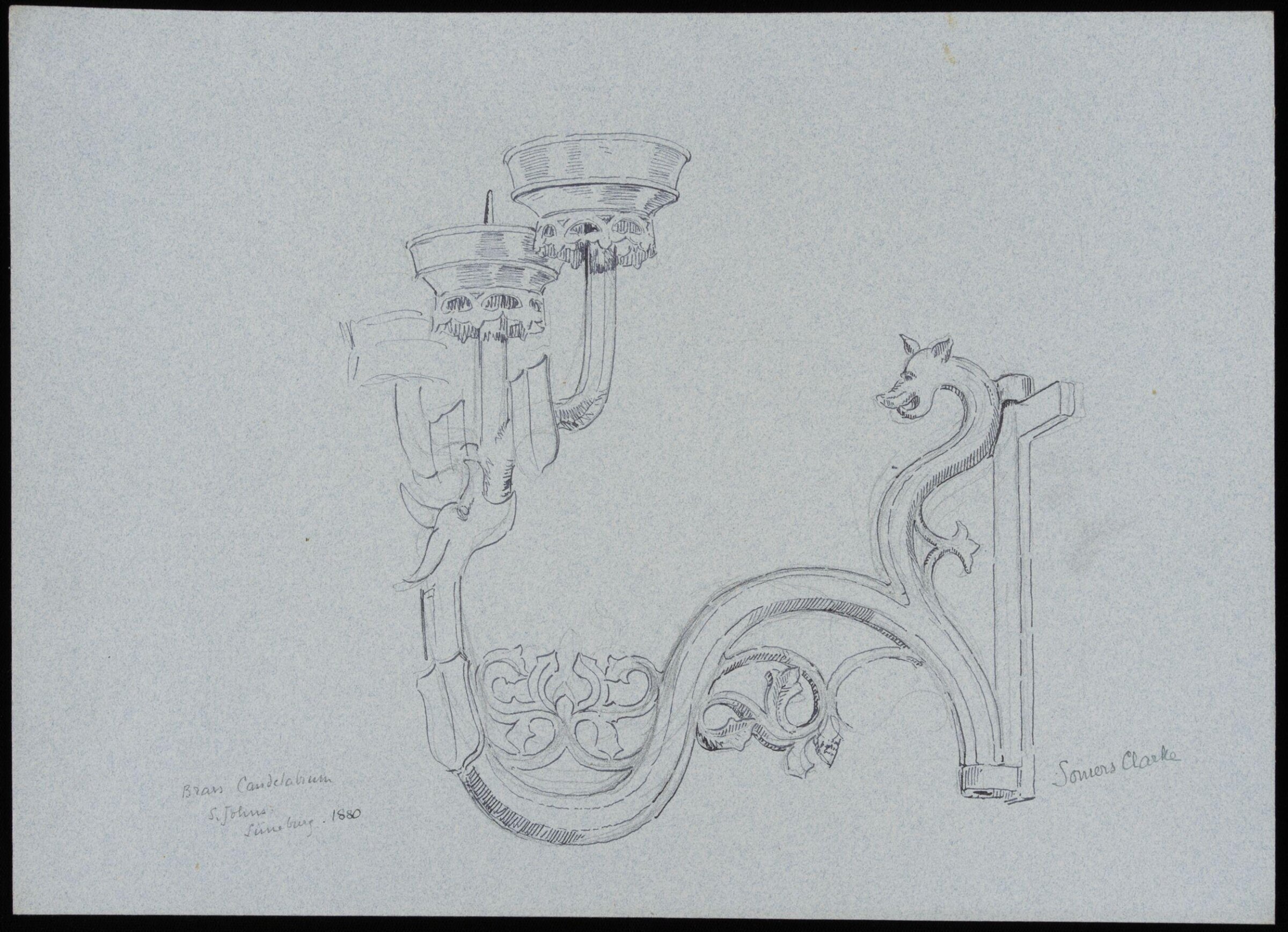 Drawing, Somers Clarke, 1880