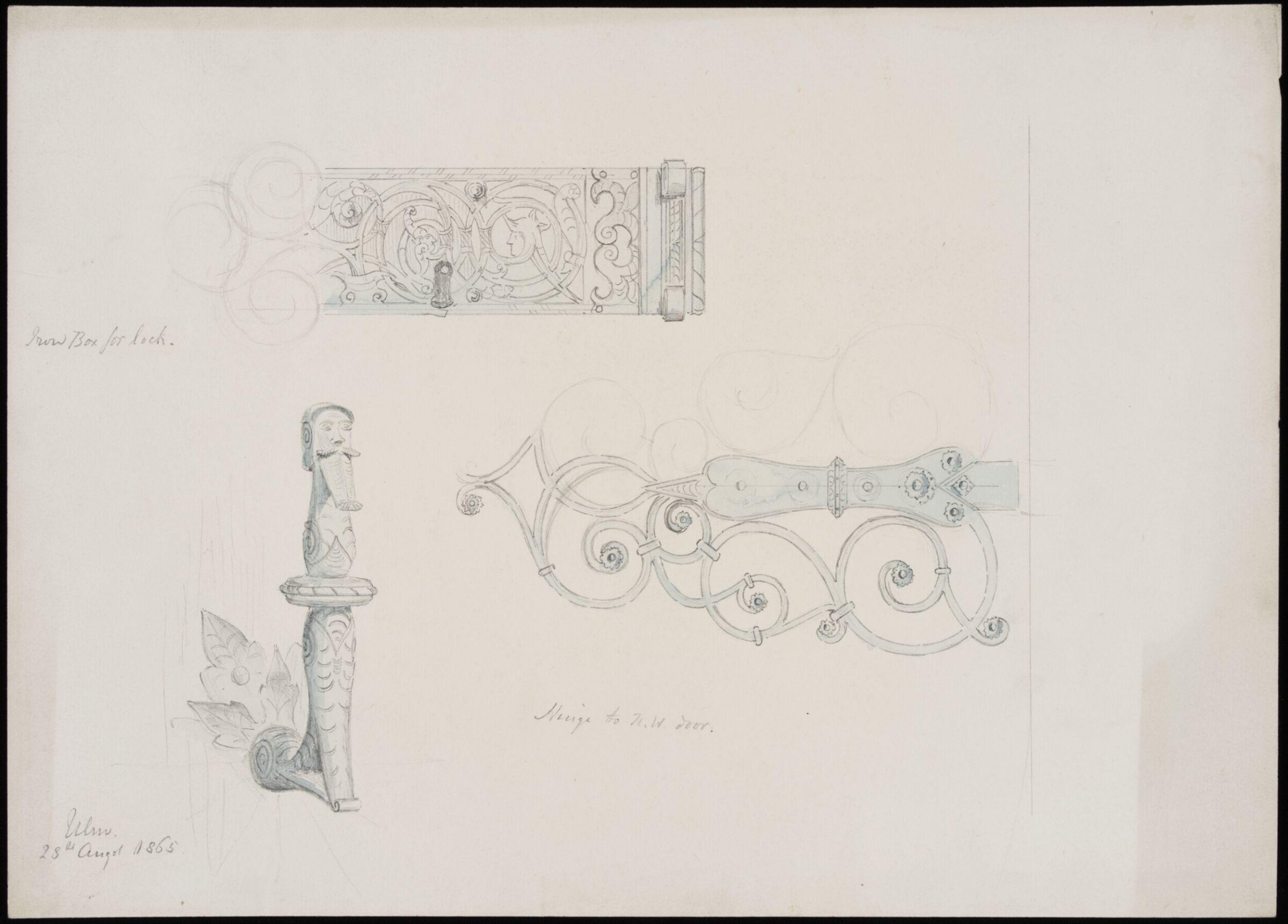 Drawing, Somers Clarke, 28/08/1865