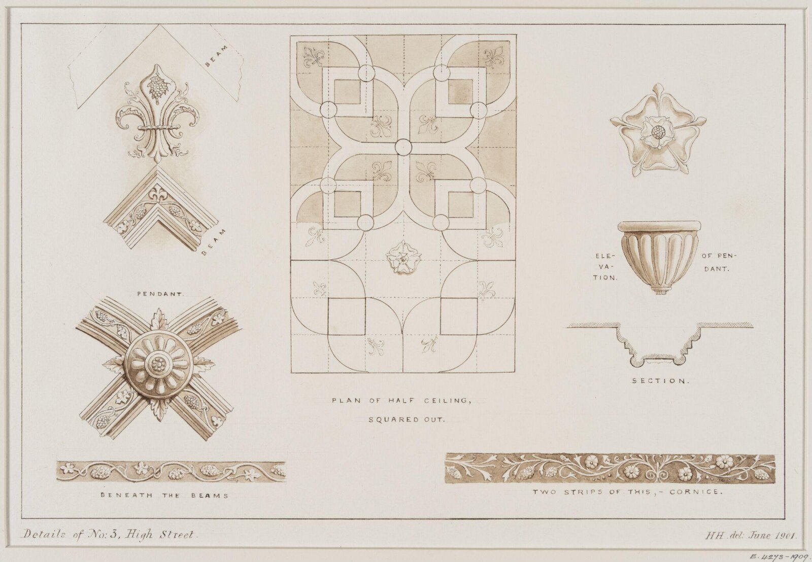 Drawing, Herbert Hurst, 06/1901