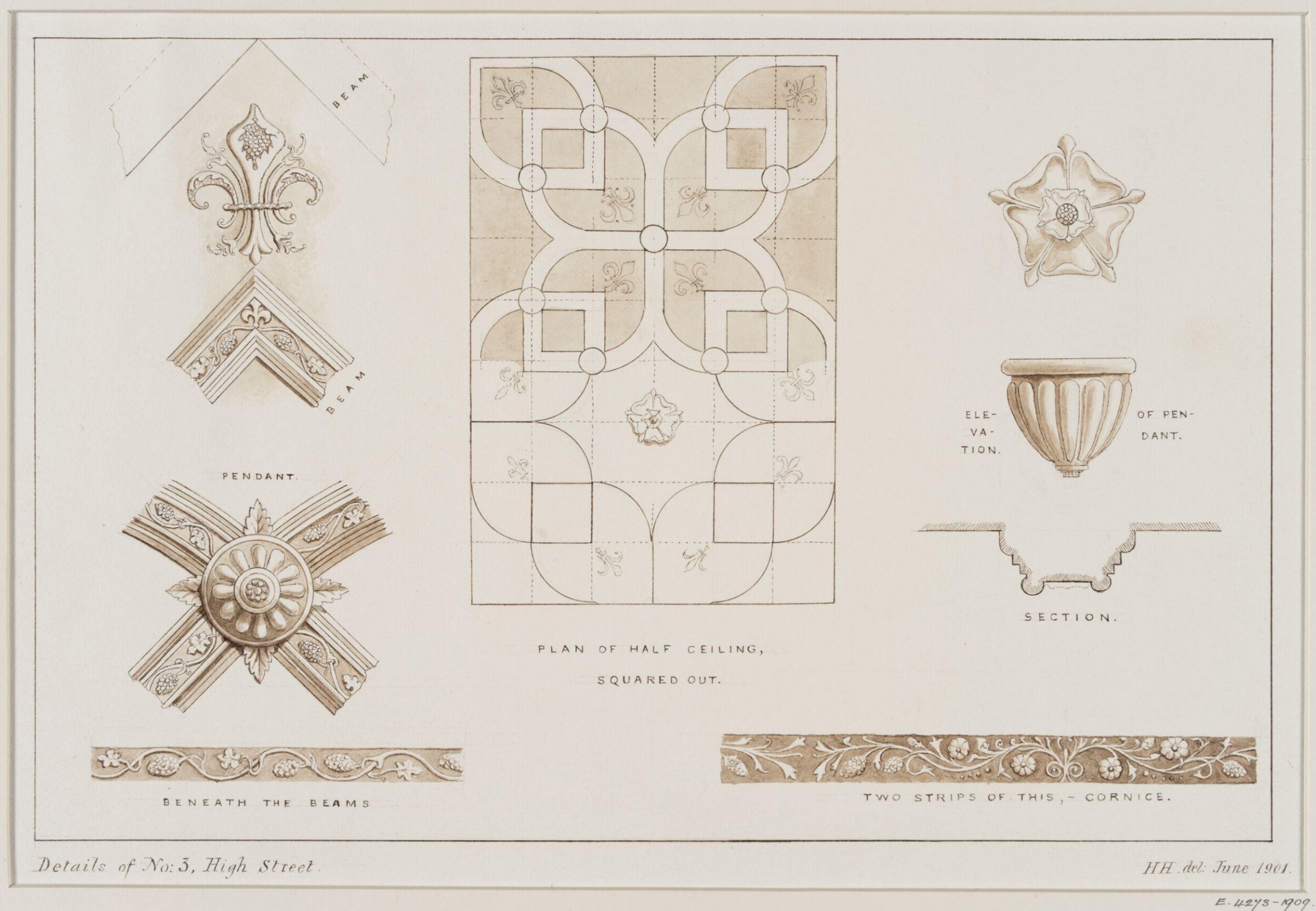 Drawing, Herbert Hurst, 06/1901