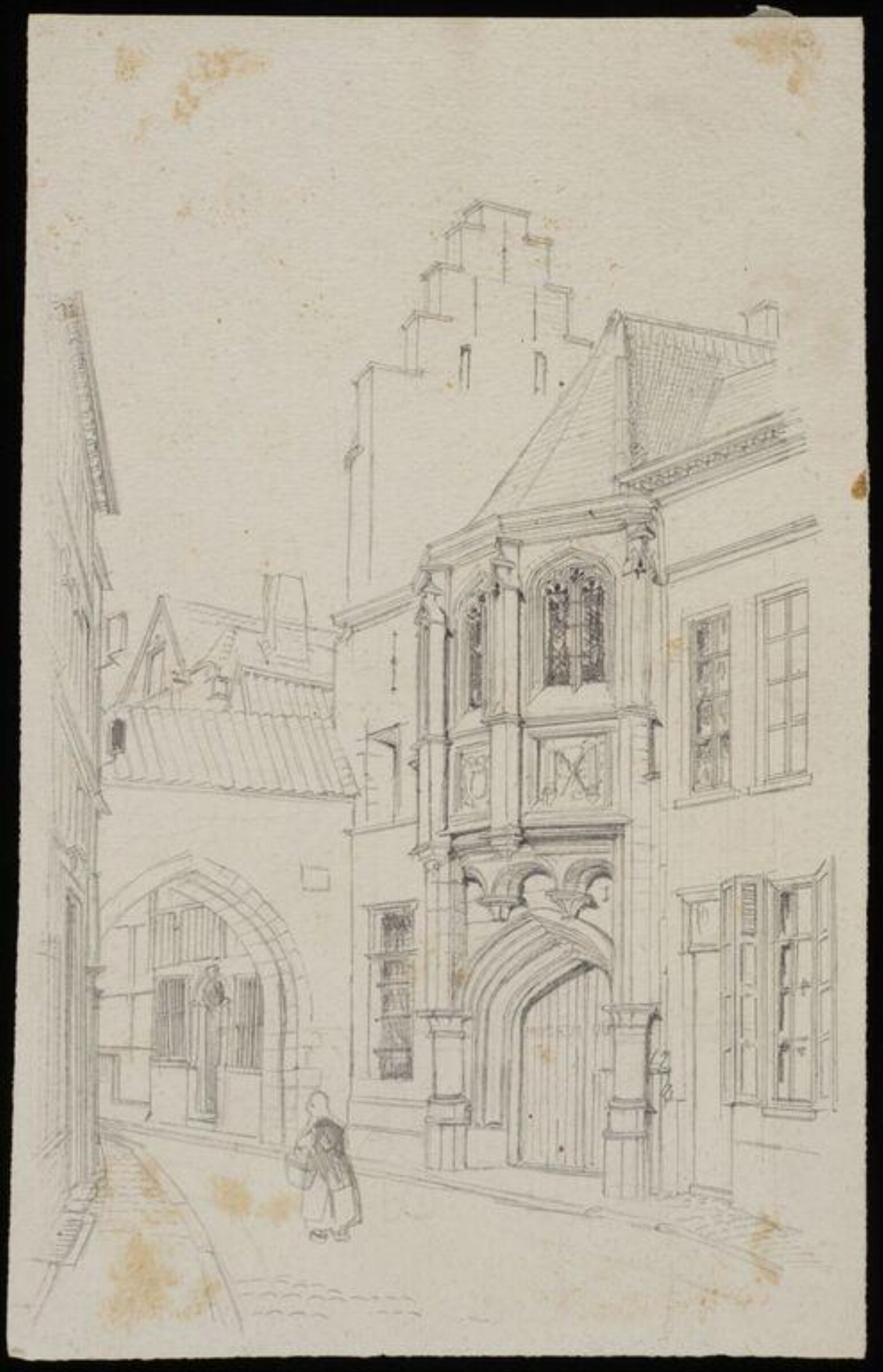 Exterior of buildings, Charles Frederick Godbold Turner, c. 1895
