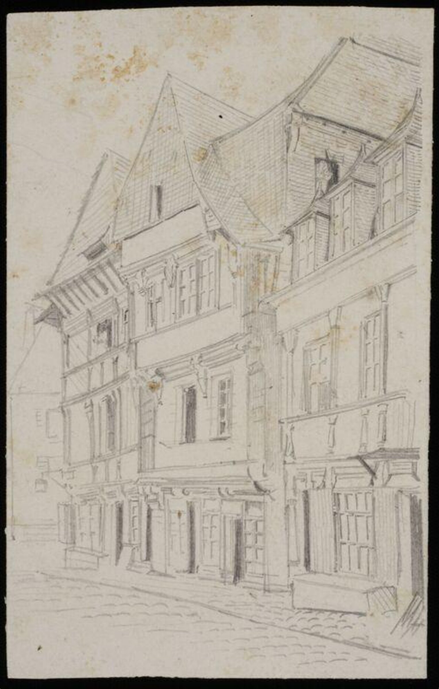 Exterior of buildings, Charles Frederick Godbold Turner, c. 1895