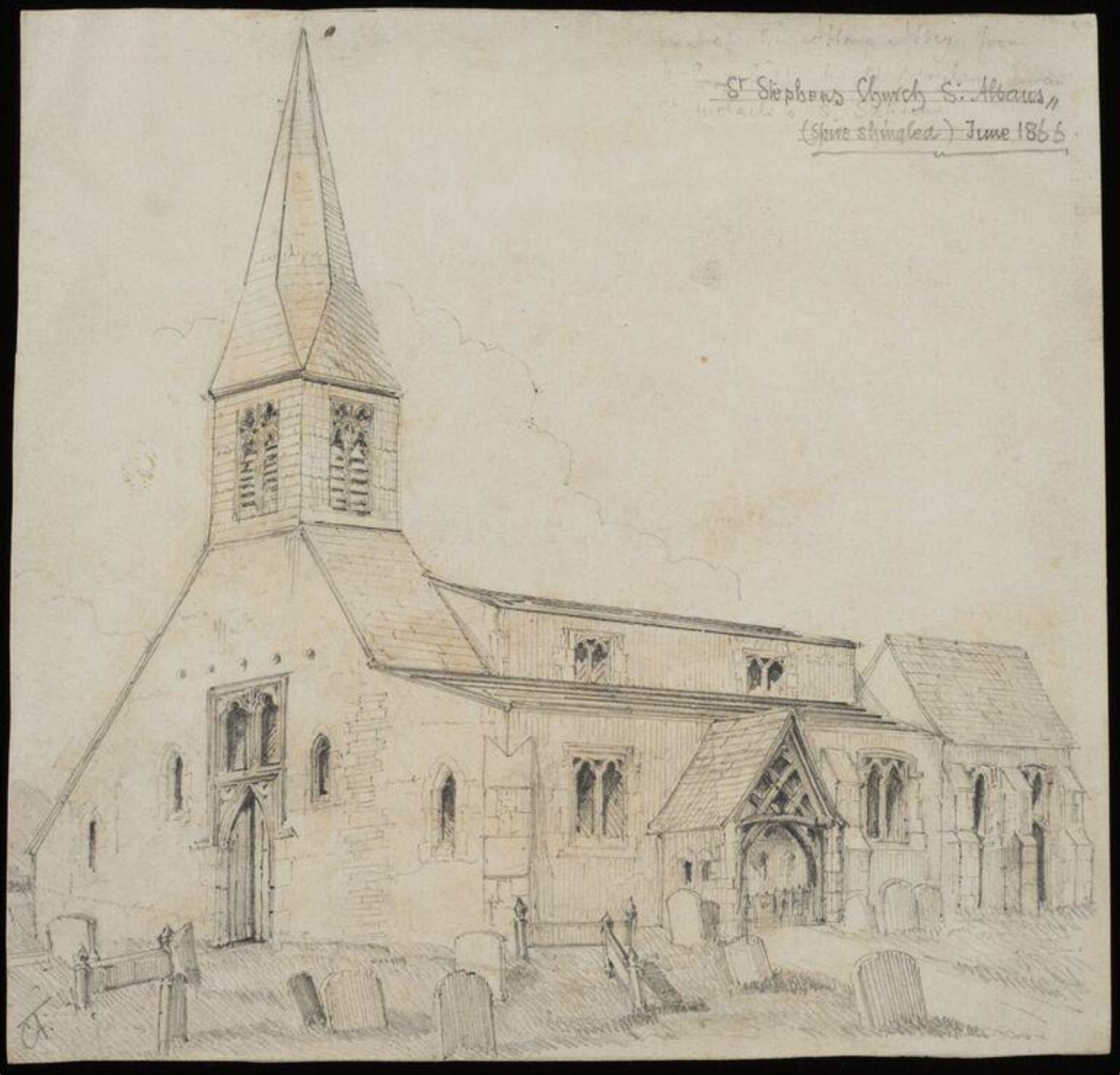 Exterior of buildings, Charles Frederick Godbold Turner, c. 1895