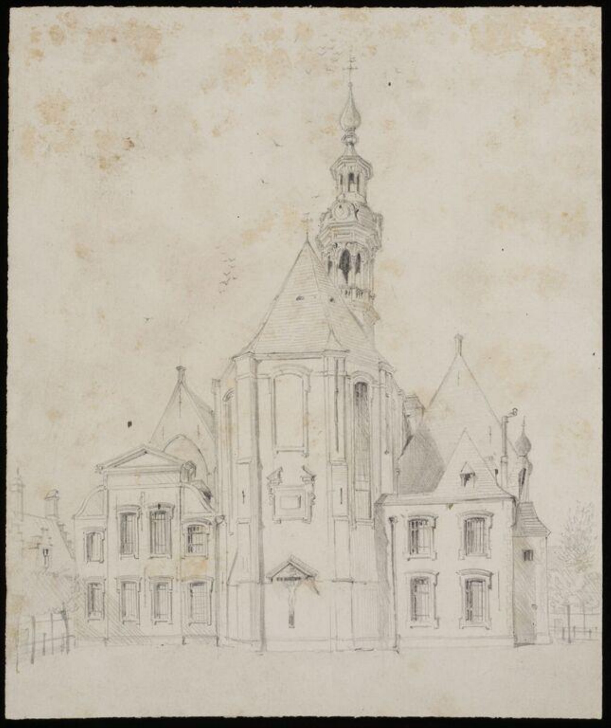 Exterior of buildings, Charles Frederick Godbold Turner, c. 1895