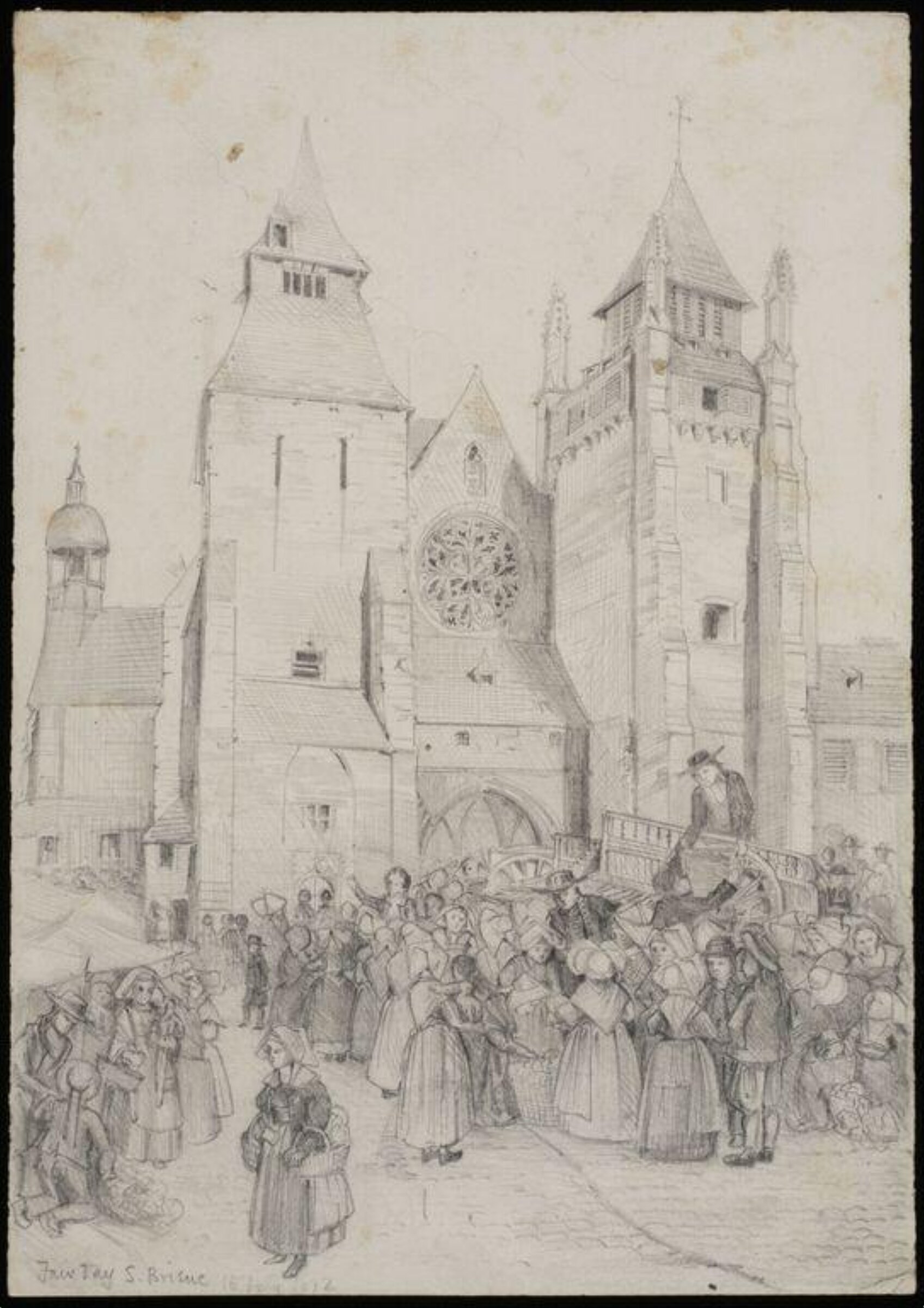 Exterior of buildings, Charles Frederick Godbold Turner, c. 1895