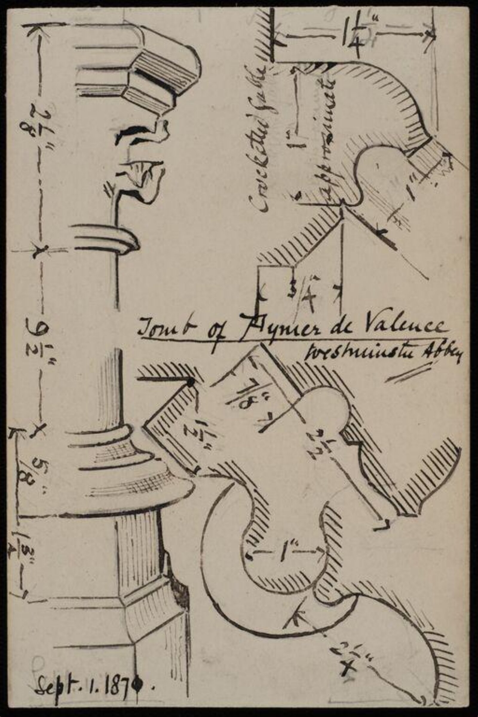 Capitals, mouldings, &c., Charles Frederick Godbold Turner, c.1865