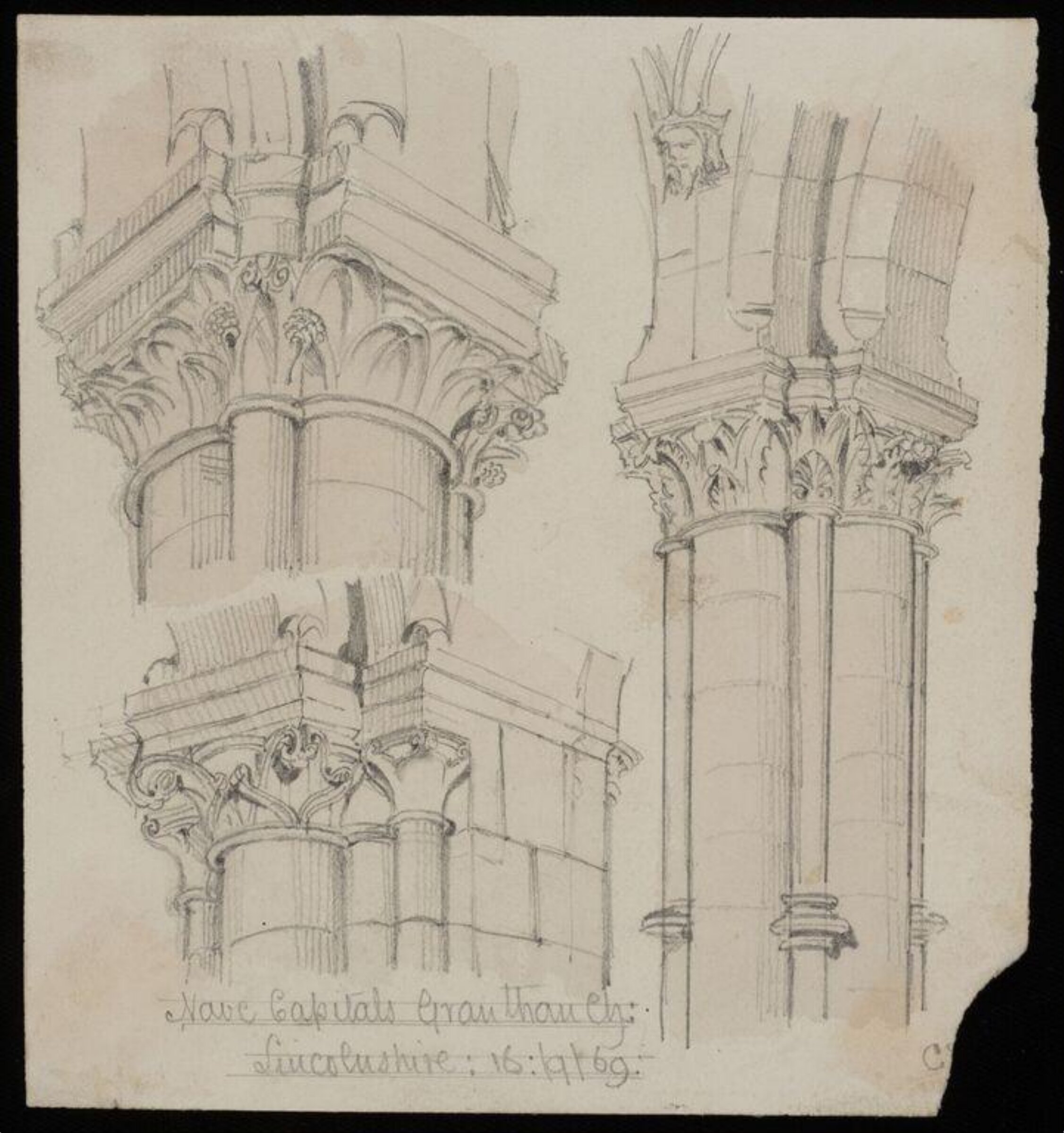 Capitals, mouldings, &c., Charles Frederick Godbold Turner, c.1865