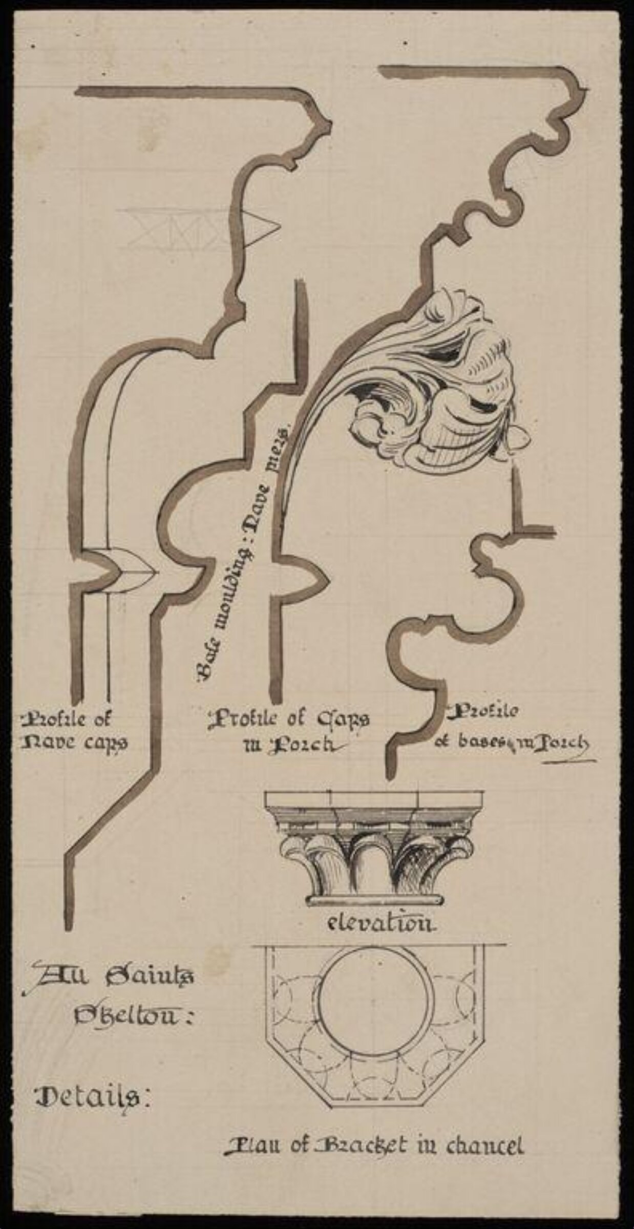 Capitals, mouldings, &c., Charles Frederick Godbold Turner, c.1865