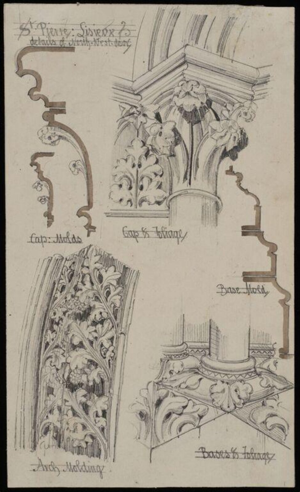 Capitals, mouldings, &c., Charles Frederick Godbold Turner, c.1865