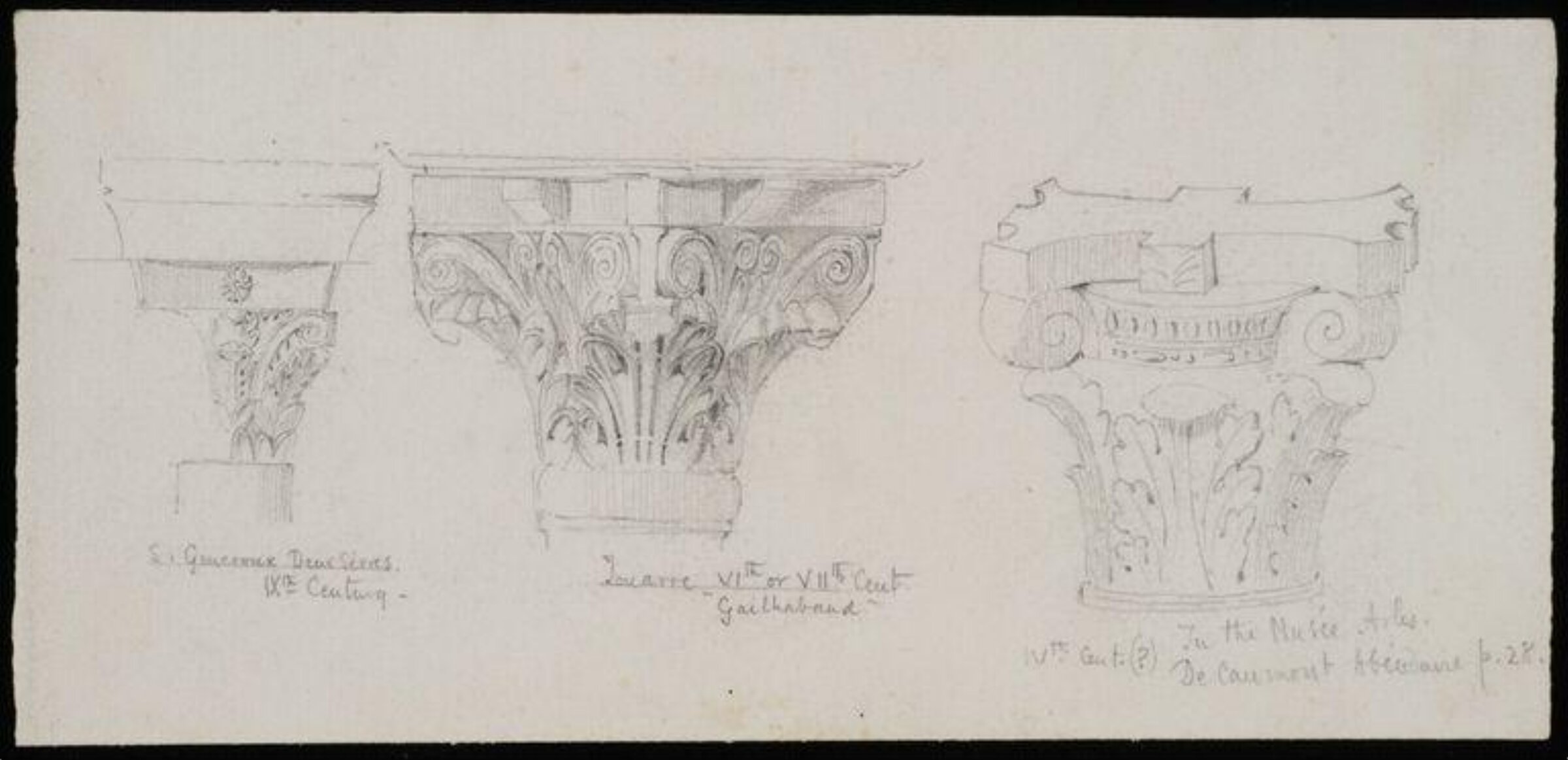 Capitals, mouldings, &c., Charles Frederick Godbold Turner, c.1865