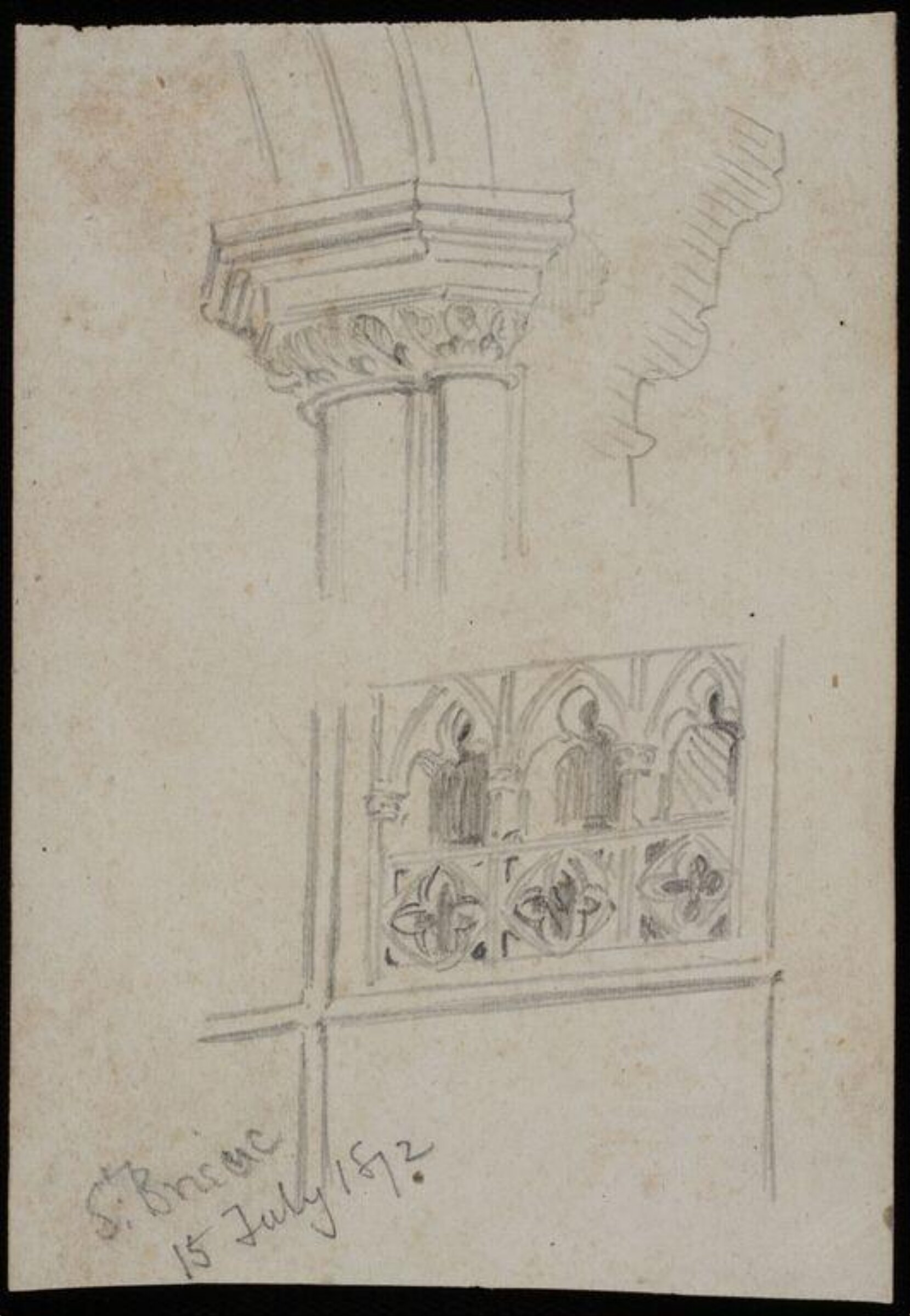 Capitals, mouldings, &c., Charles Frederick Godbold Turner, c.1865