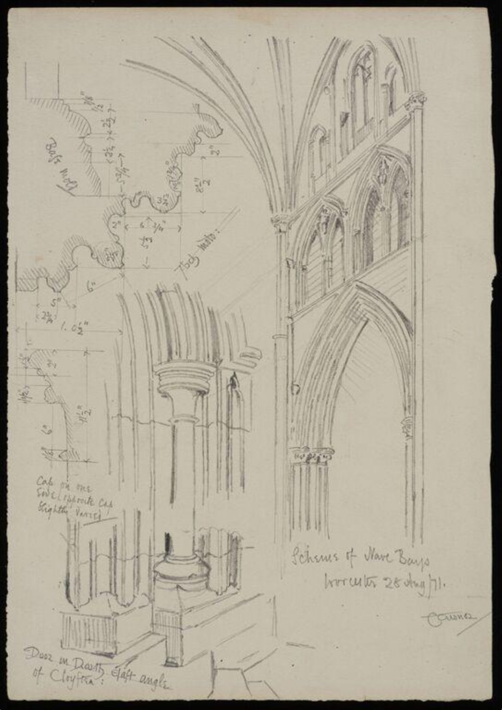 Capitals, mouldings, &c., Charles Frederick Godbold Turner, c.1865