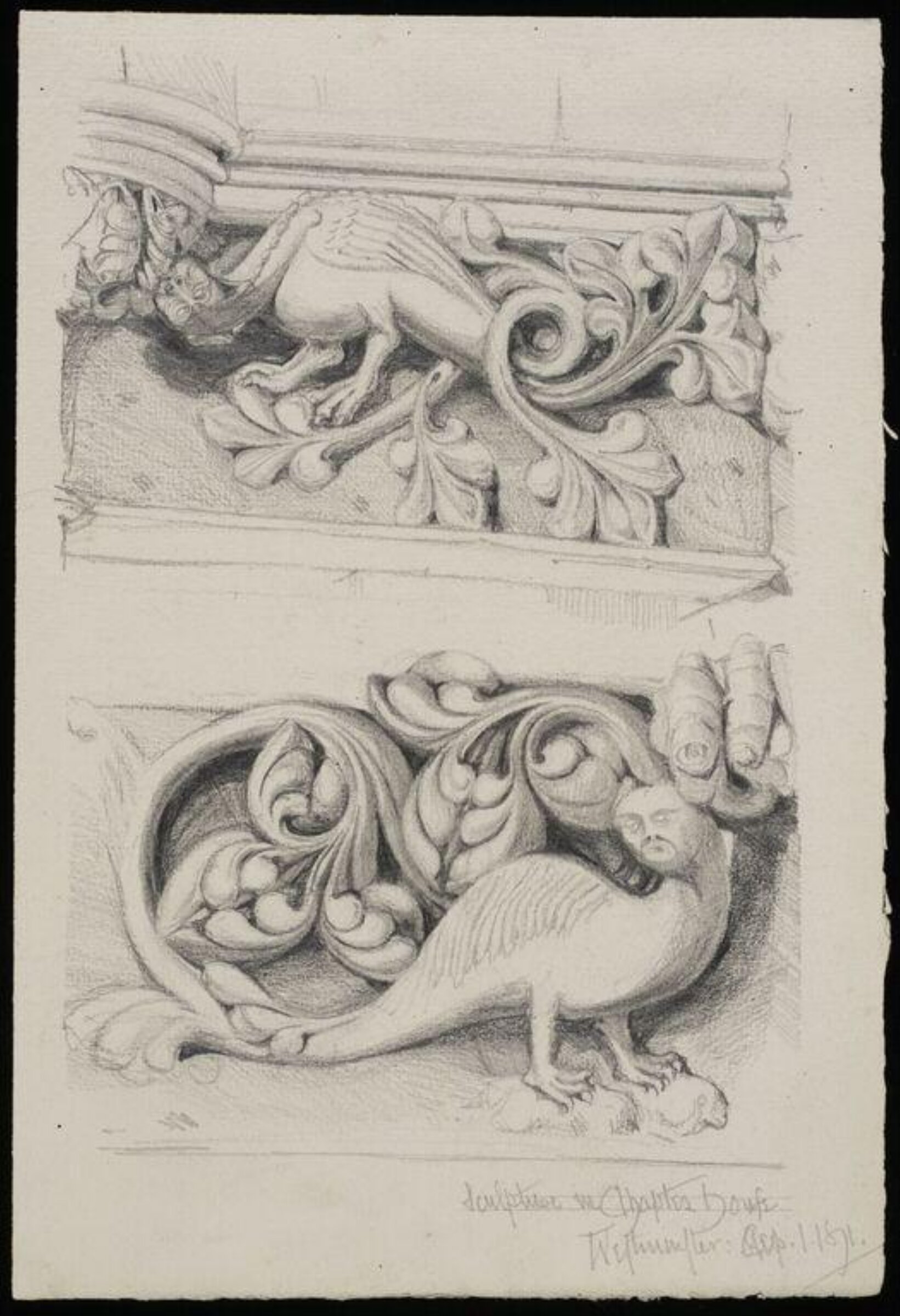 Capitals, mouldings, &c., Charles Frederick Godbold Turner, c.1865