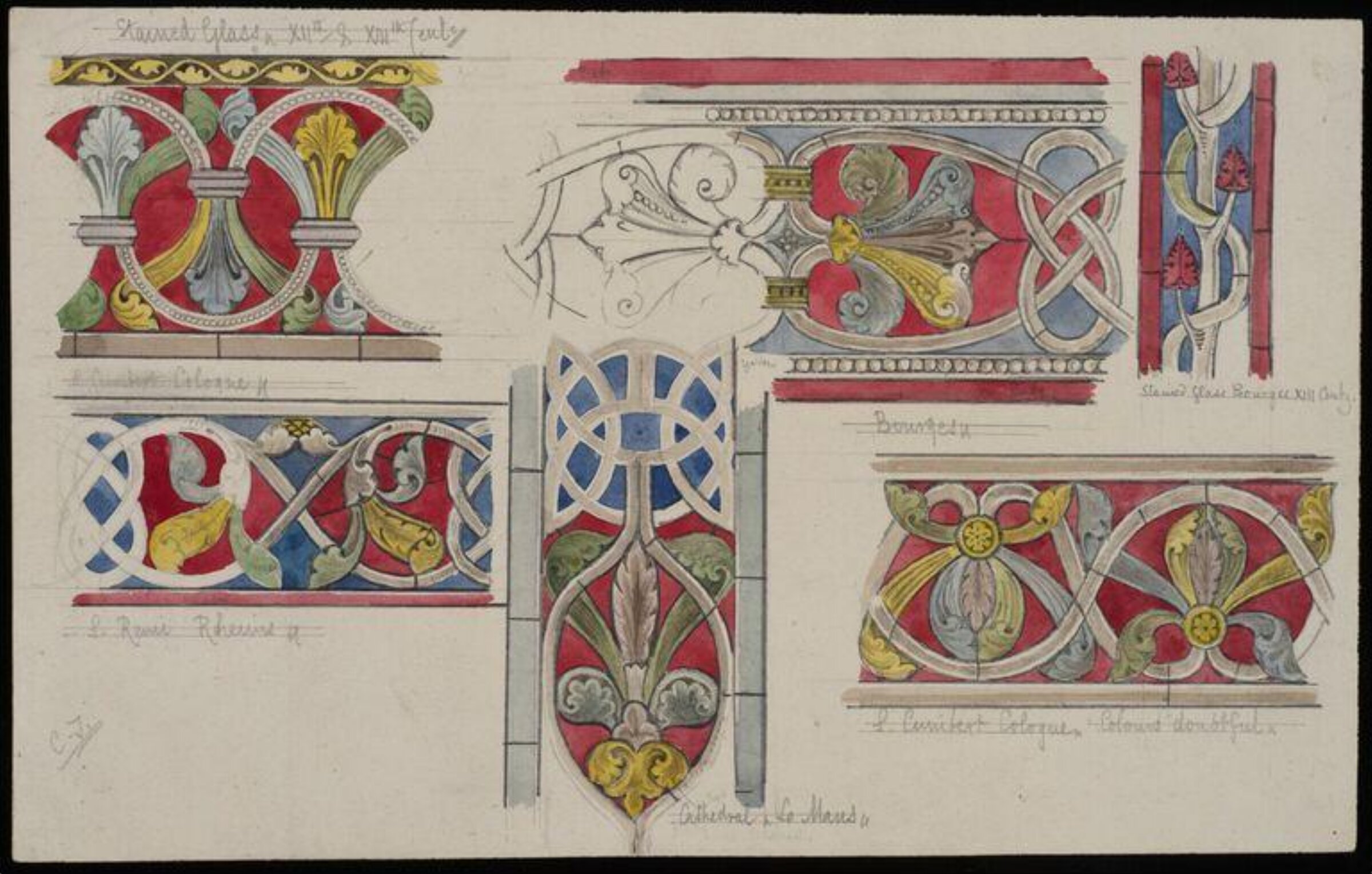 Stained glass, tiles &c., Charles Frederick Godbold Turner, c.1895