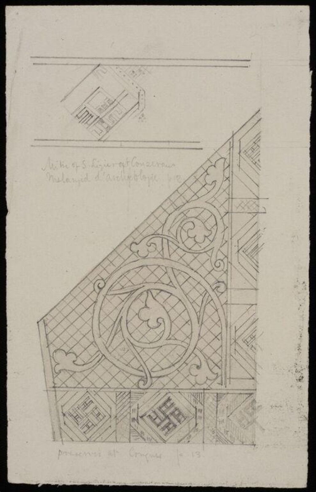 Ornament on ecclesiastical vestments, Charles Frederick Godbold Turner, c.1895