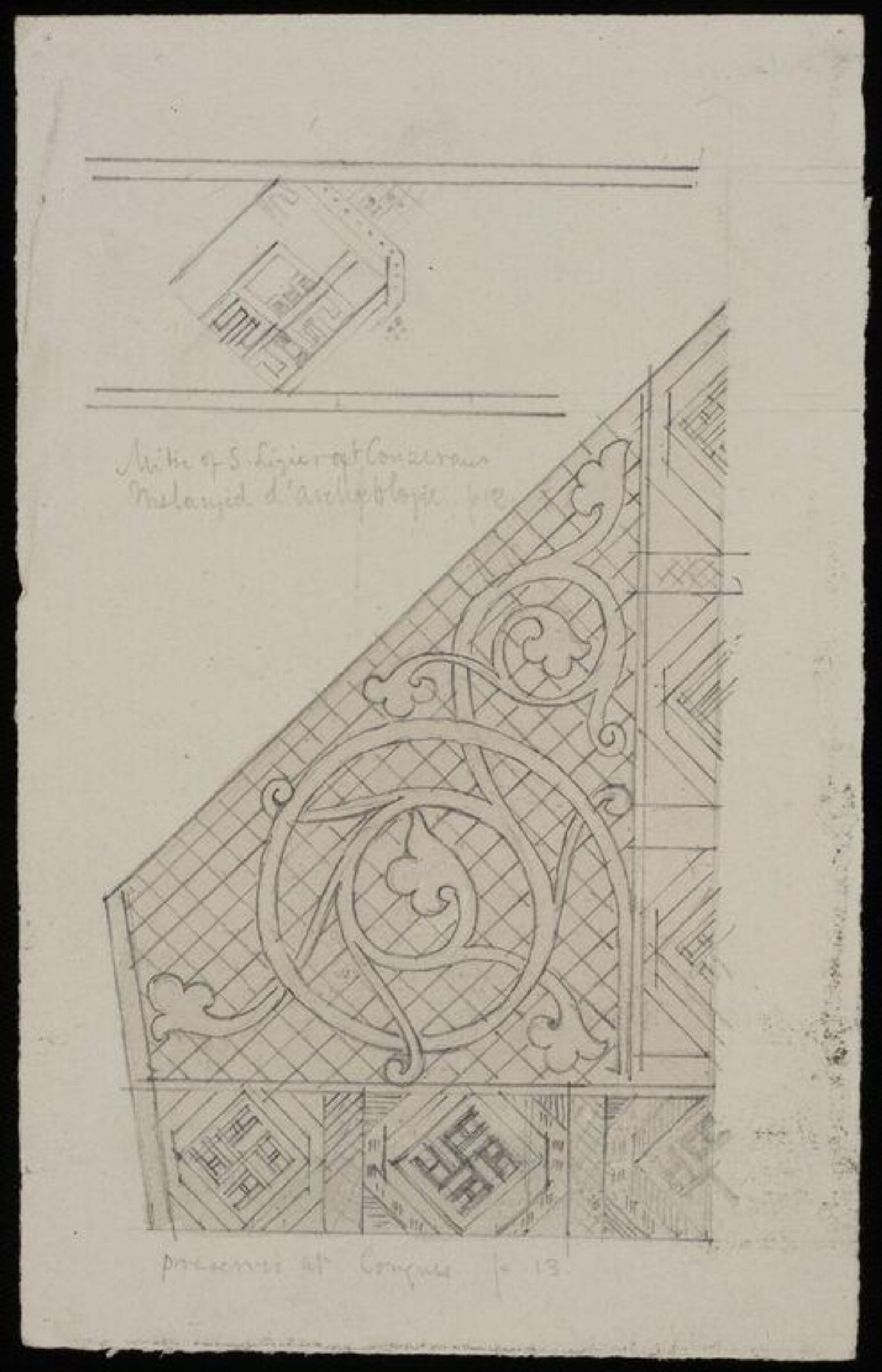 Ornament on ecclesiastical vestments, Charles Frederick Godbold Turner, c.1895
