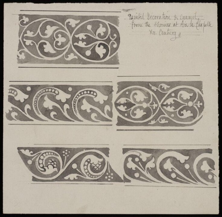 Painted decoration and other ornament, with miscellaneous sketches top image