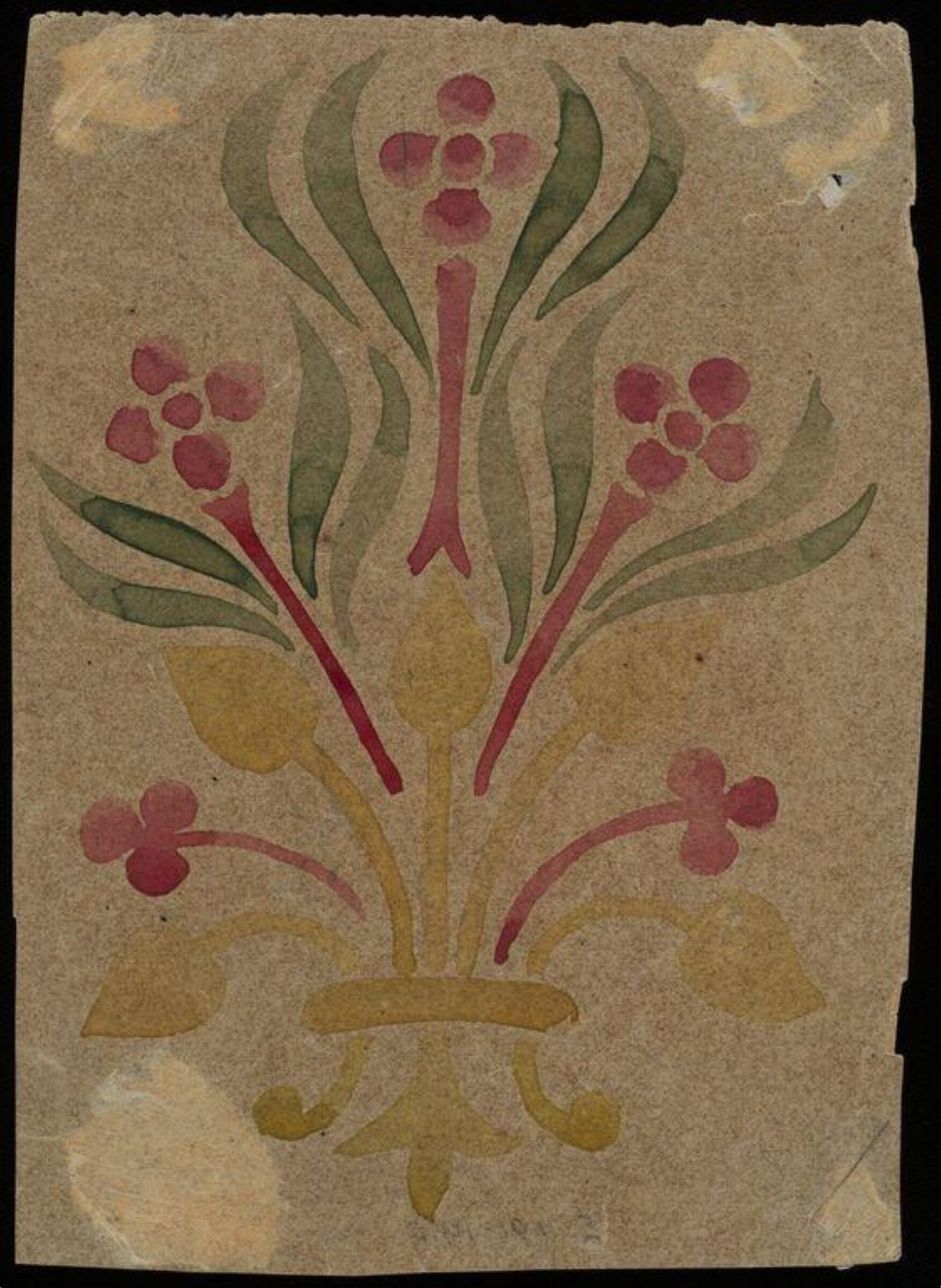 Painted decoration and other ornament, with miscellaneous sketches, Charles Frederick Godbold Turner, c.1895