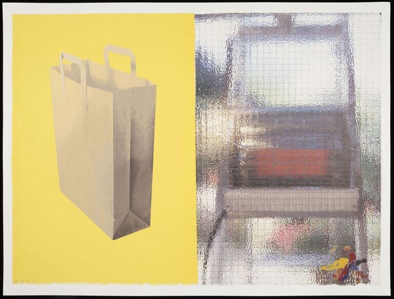 Wine Glass and Carrier Bag