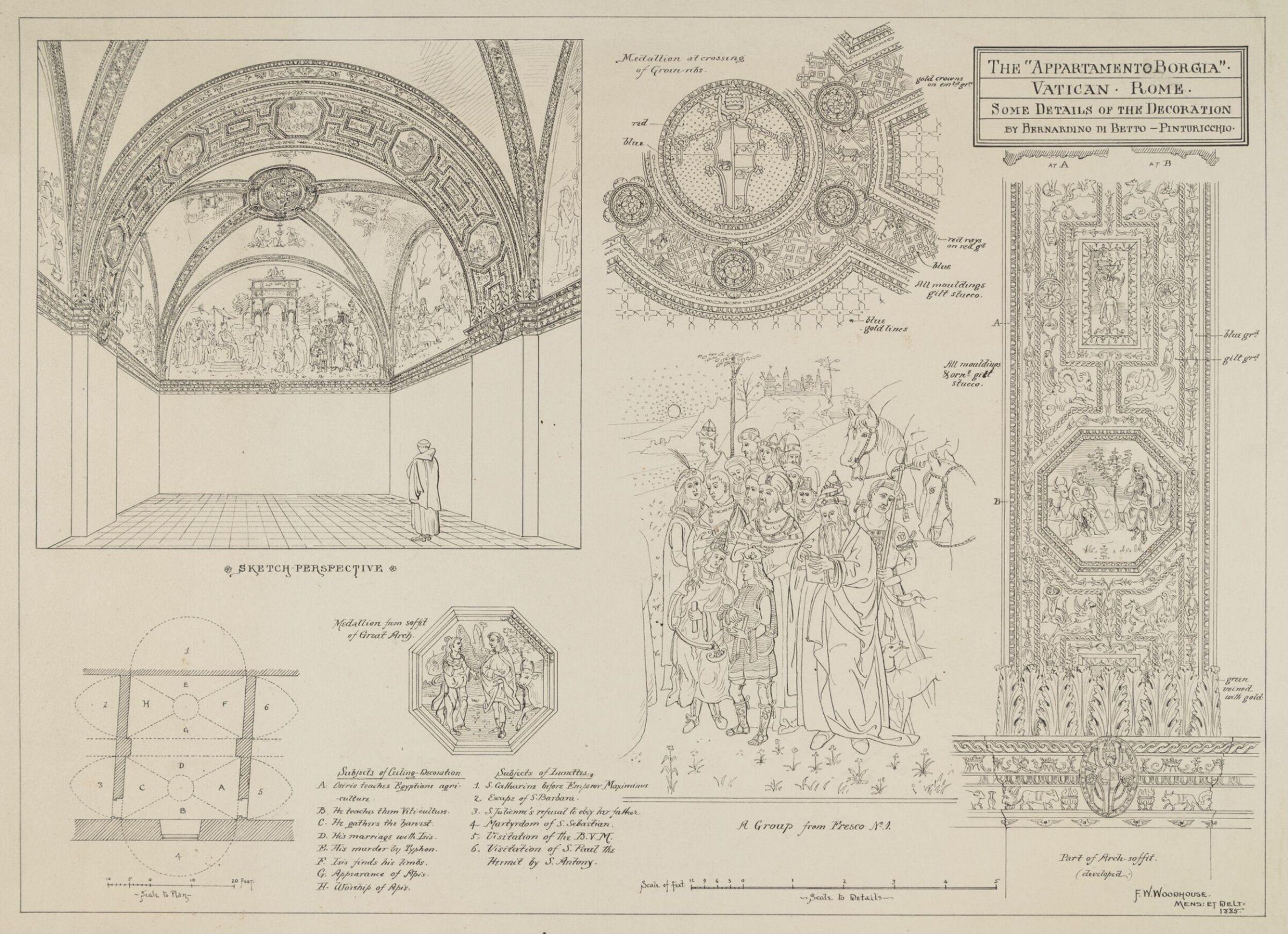 Drawing, F.W. Woodhouse, 1885