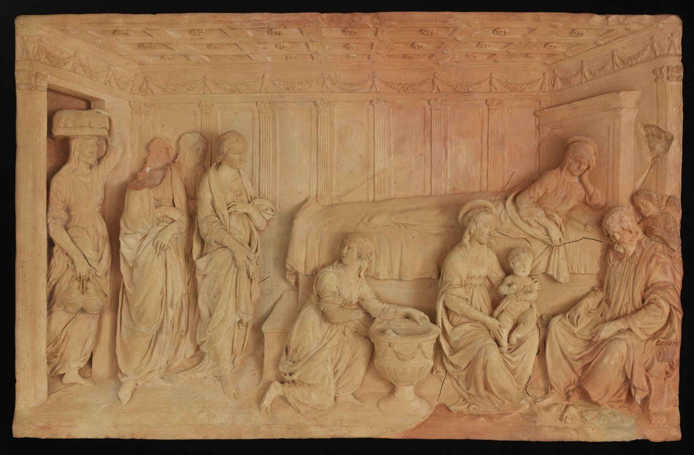 The Birth of St John the Baptist, Benedetto da Maiano, ca. 1477