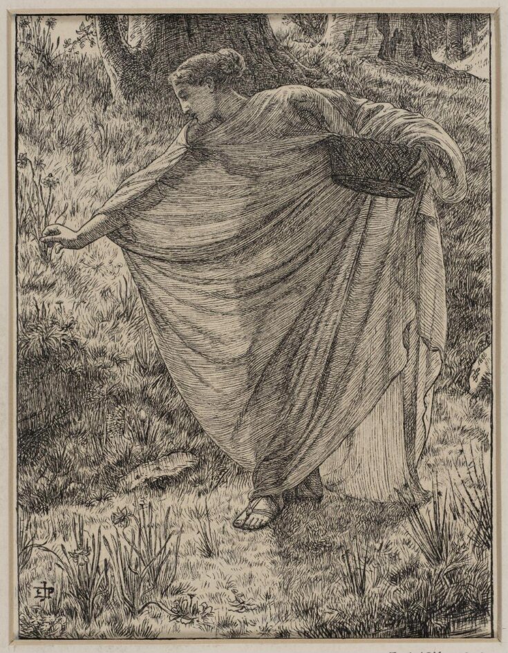 Original drawing for an illustration to "Persephone," in "Poems by Jean Ingelow" top image